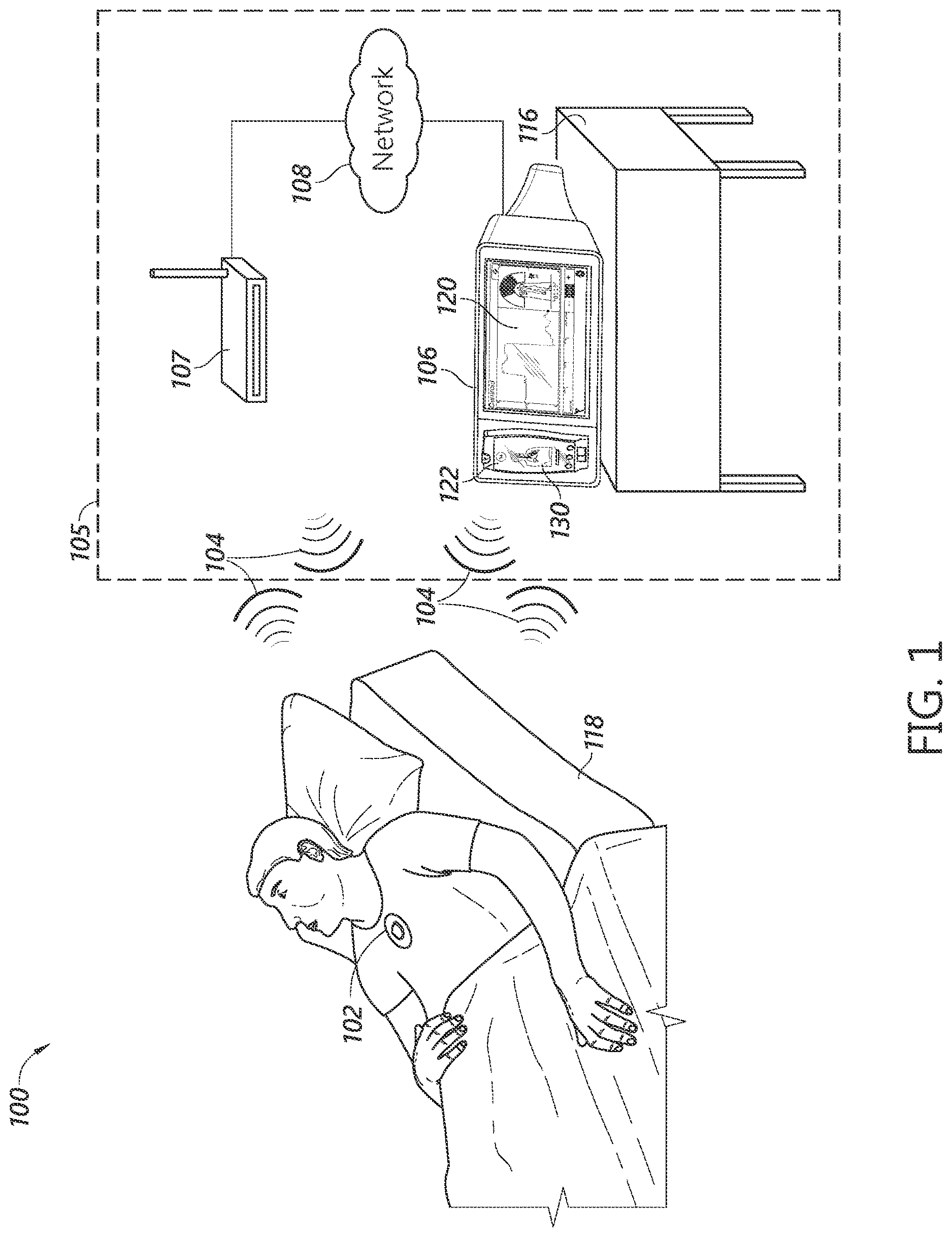 Patent US12616623 Figure 1 – Patient monitoring device with improved user interface