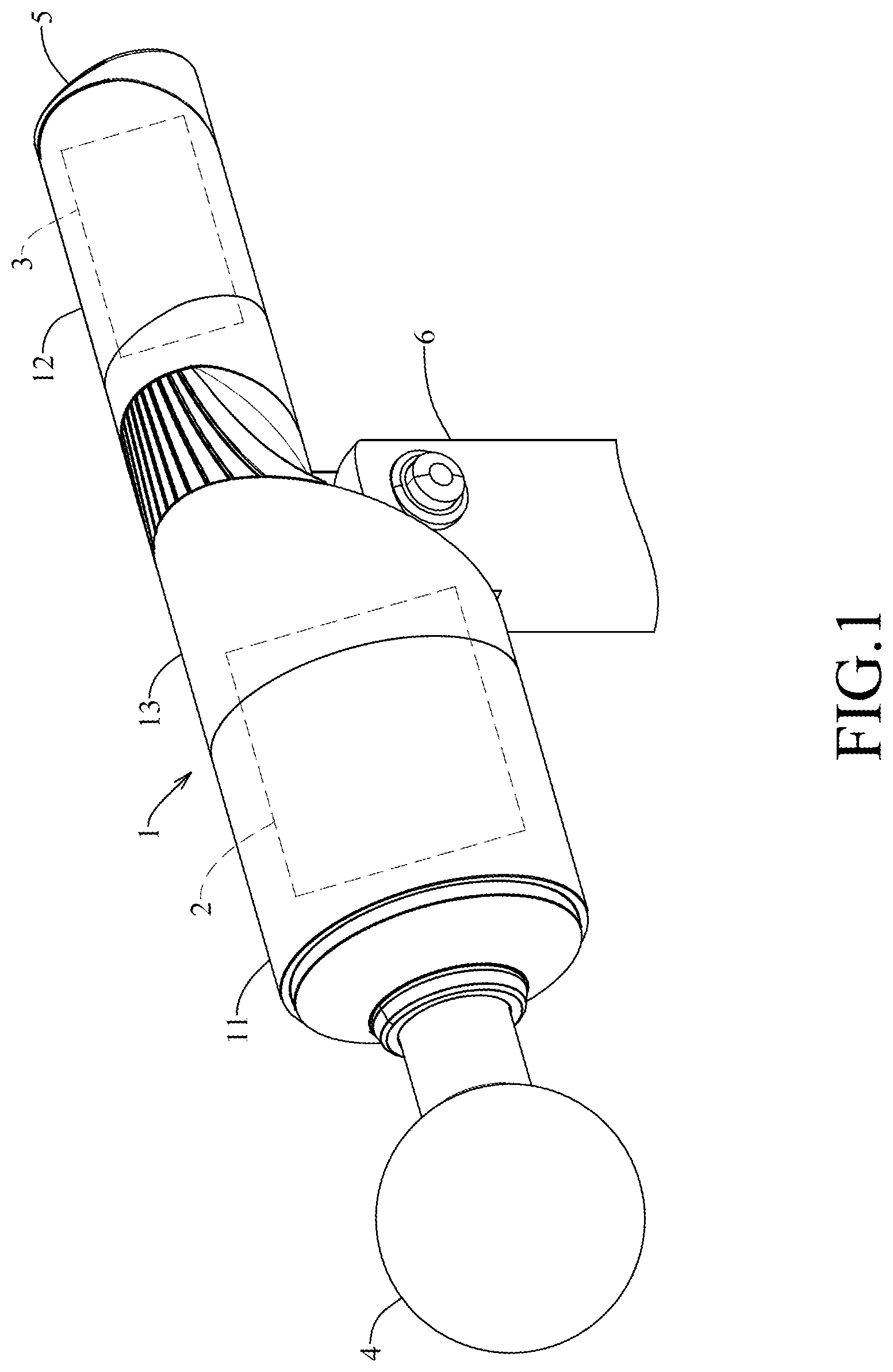 Patent US12616636 Figure 1 – Hand tool for reducing hand vibration