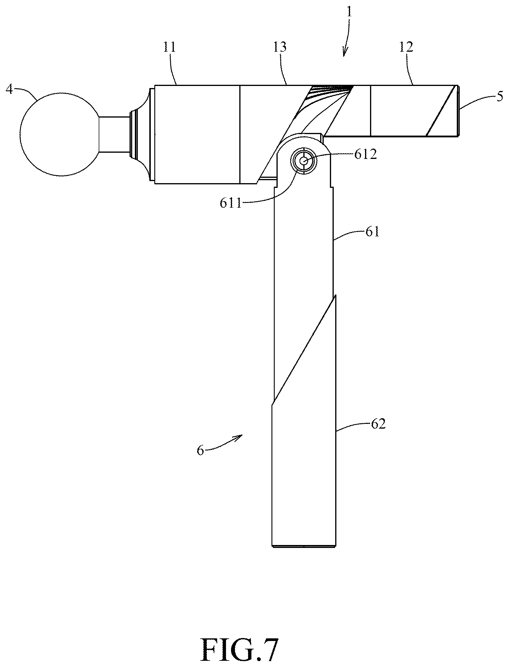 Patent US12616636 Figure 7 – Hand tool for reducing hand vibration