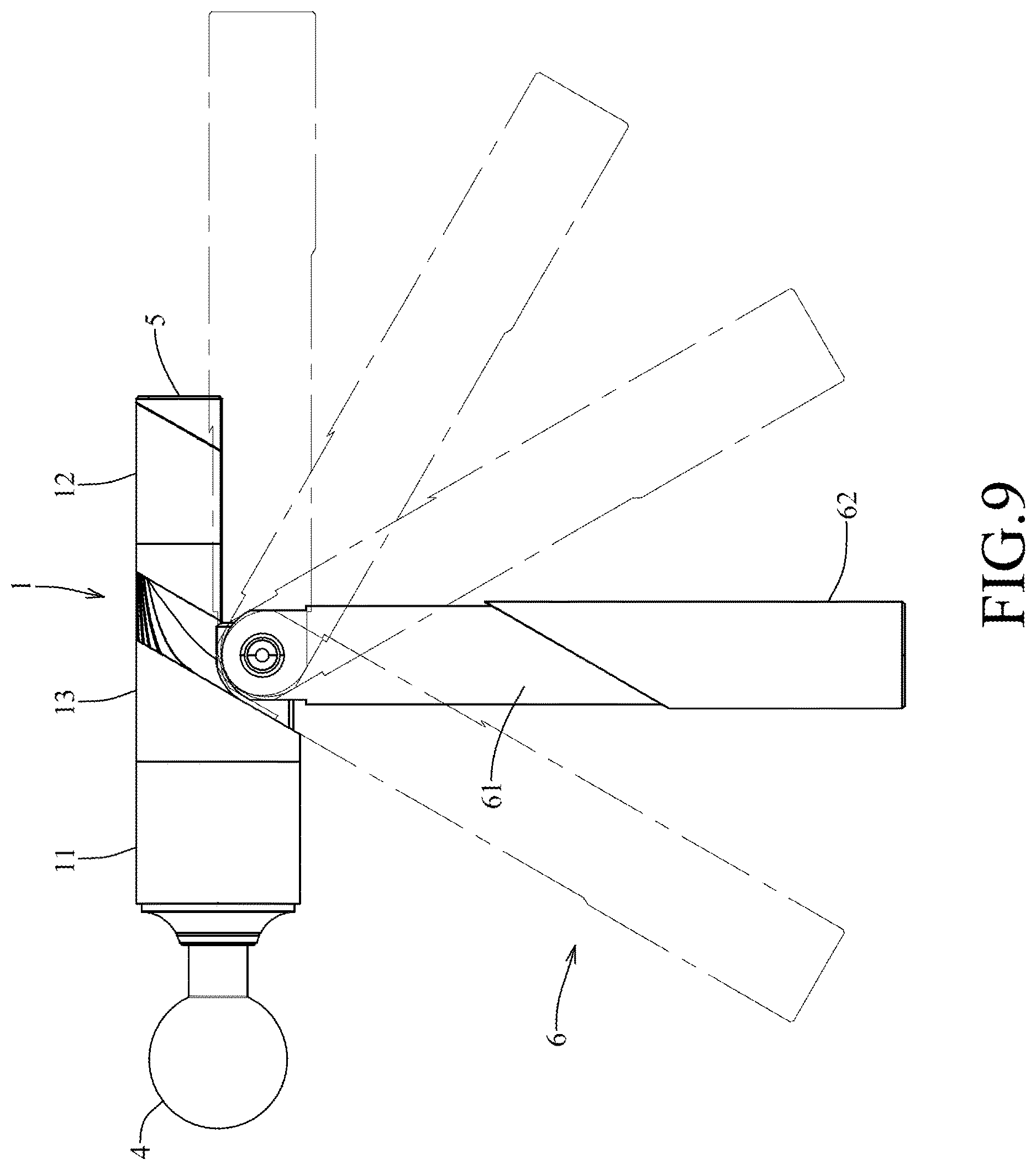 Patent US12616636 Figure 9 – Hand tool for reducing hand vibration