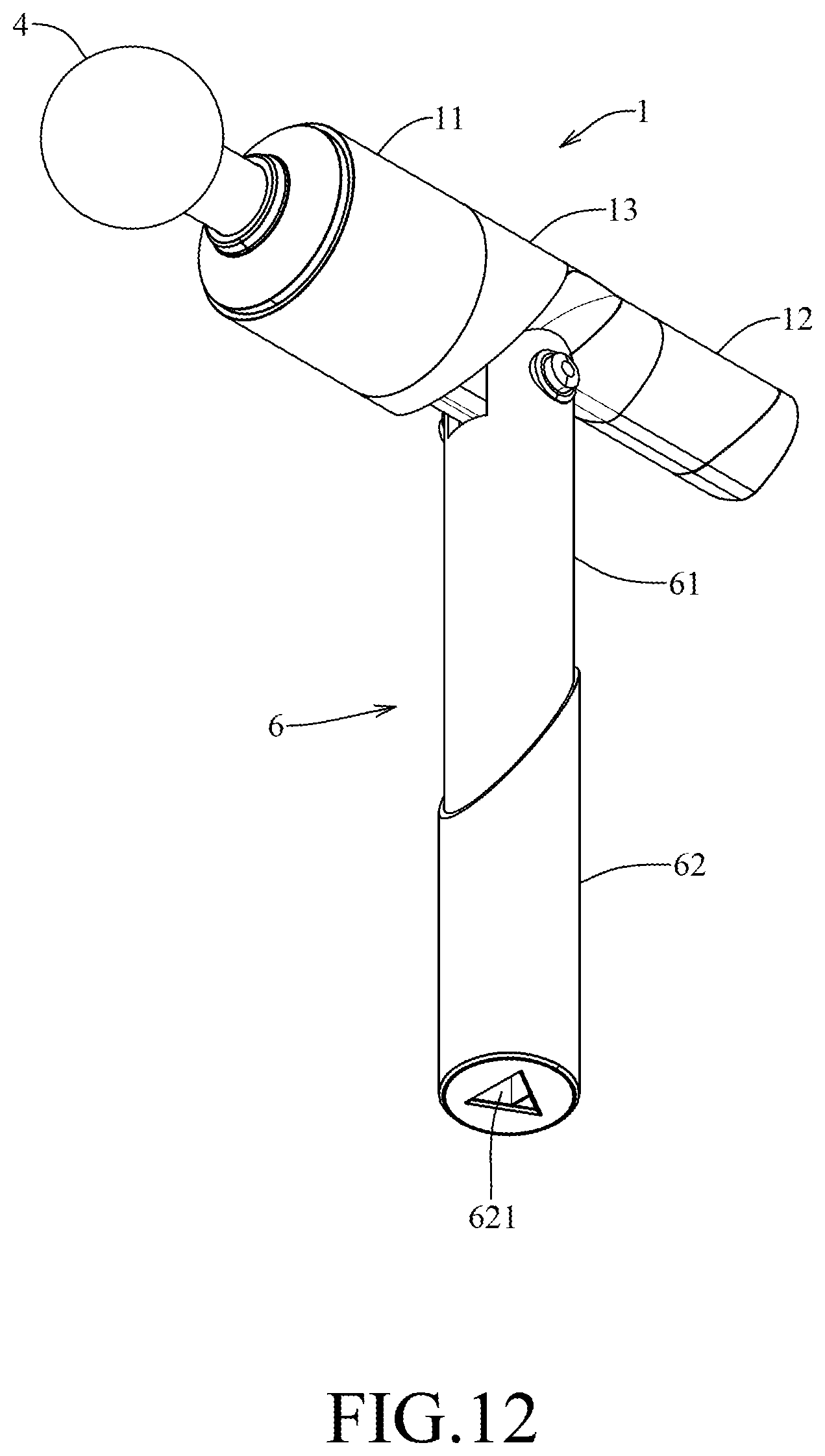 Patent US12616636 Figure 12 – Hand tool for reducing hand vibration