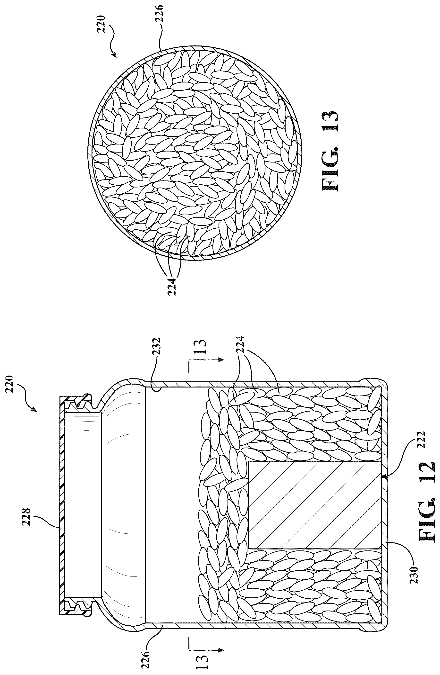 Patent US12616640 Figure 5 – Container having a contents volume indicator
