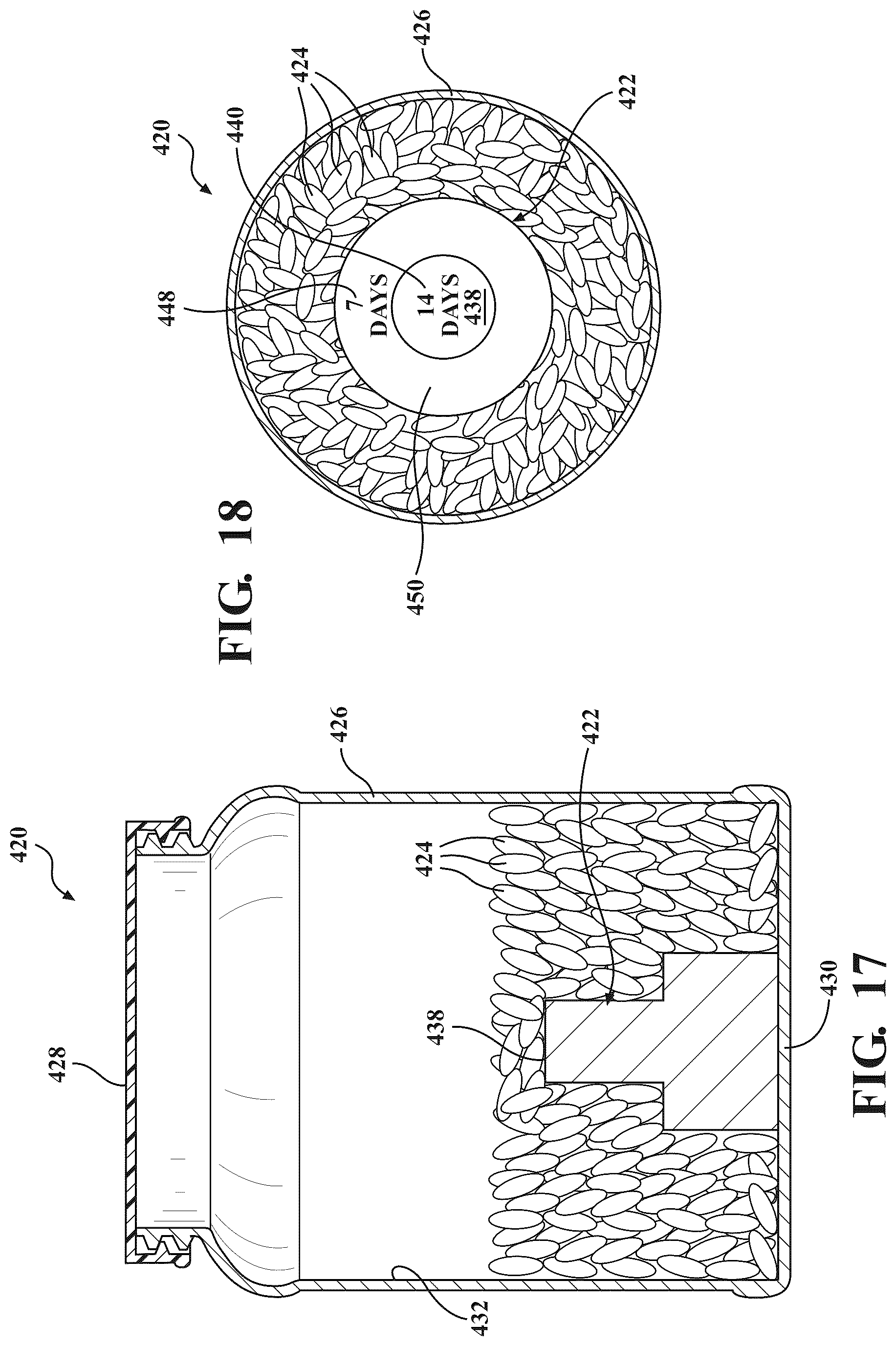 Patent US12616640 Figure 8 – Container having a contents volume indicator