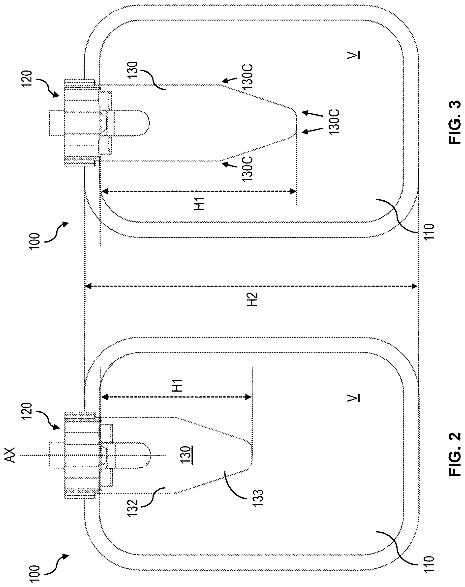 Patent US12616641 Figure 2 – Medicament container having a flexible sidewall