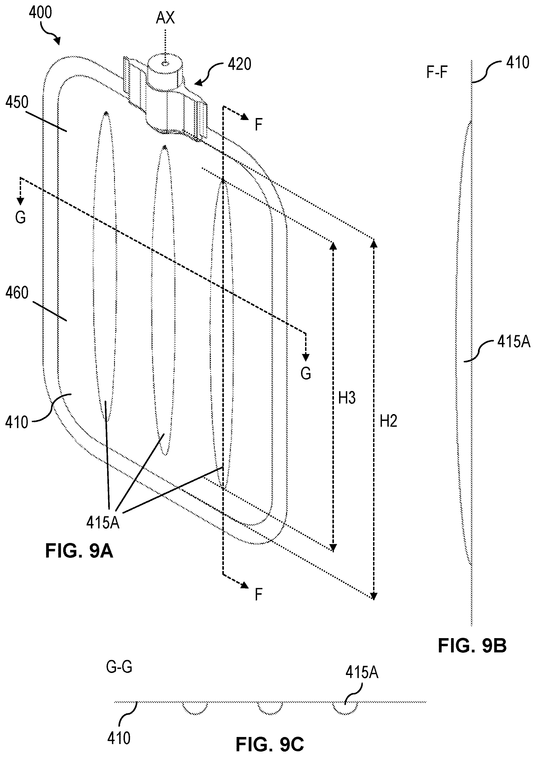 Patent US12616641 Figure 9 – Medicament container having a flexible sidewall
