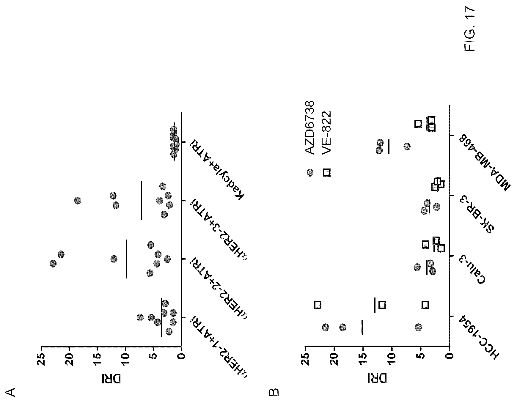 Patent US12616750 Figure 17 – Combination therapy utilizing DNA alkylating agents and ATR inhibitors