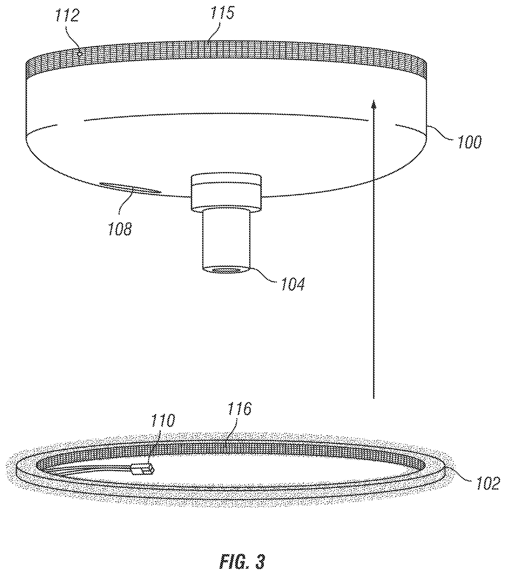 Patent US12616763 Figure 3 – Quick connect device with disinfection feature and lighting fixture for lighting and disinfection