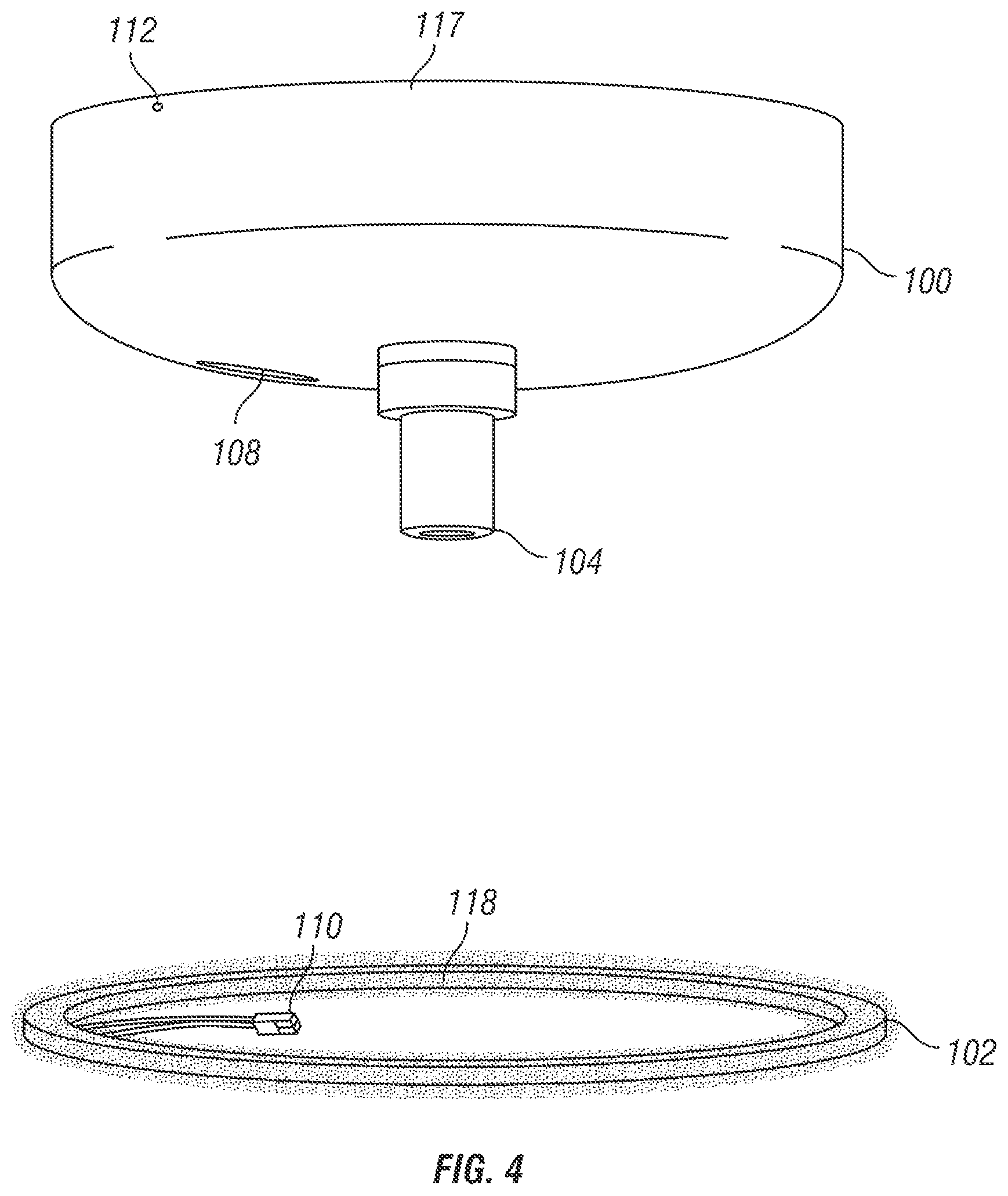 Patent US12616763 Figure 4 – Quick connect device with disinfection feature and lighting fixture for lighting and disinfection