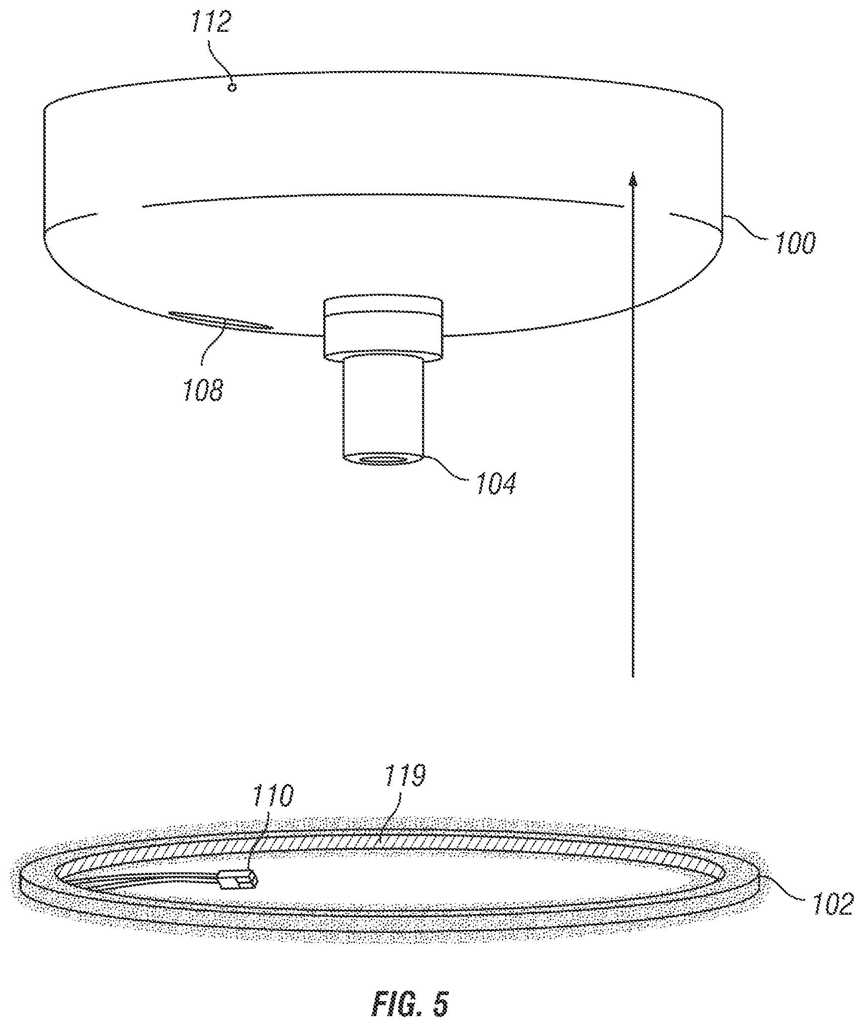 Patent US12616763 Figure 5 – Quick connect device with disinfection feature and lighting fixture for lighting and disinfection