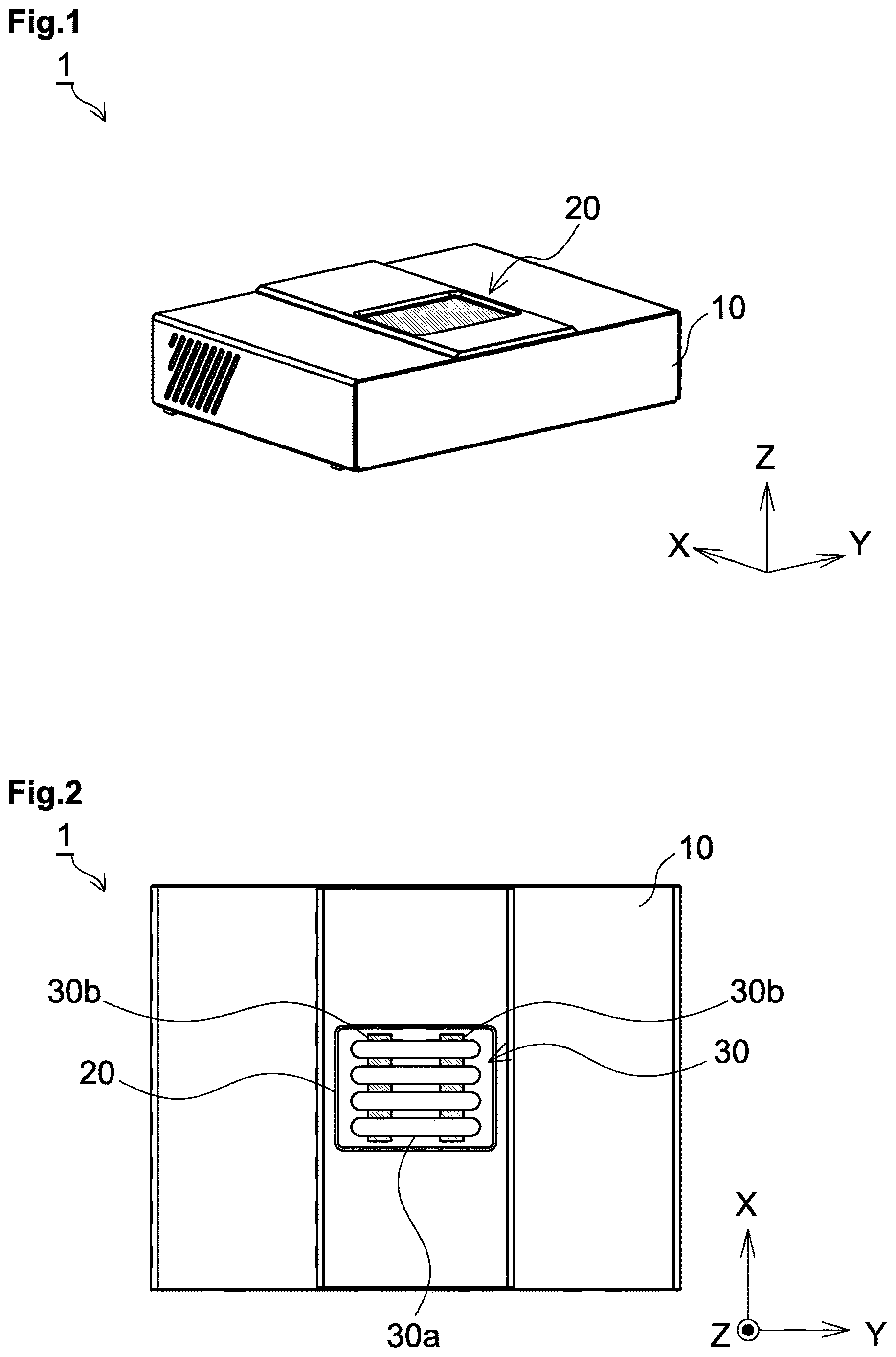 Patent US12616764 Figure 1 – Inactivating device and optical filter