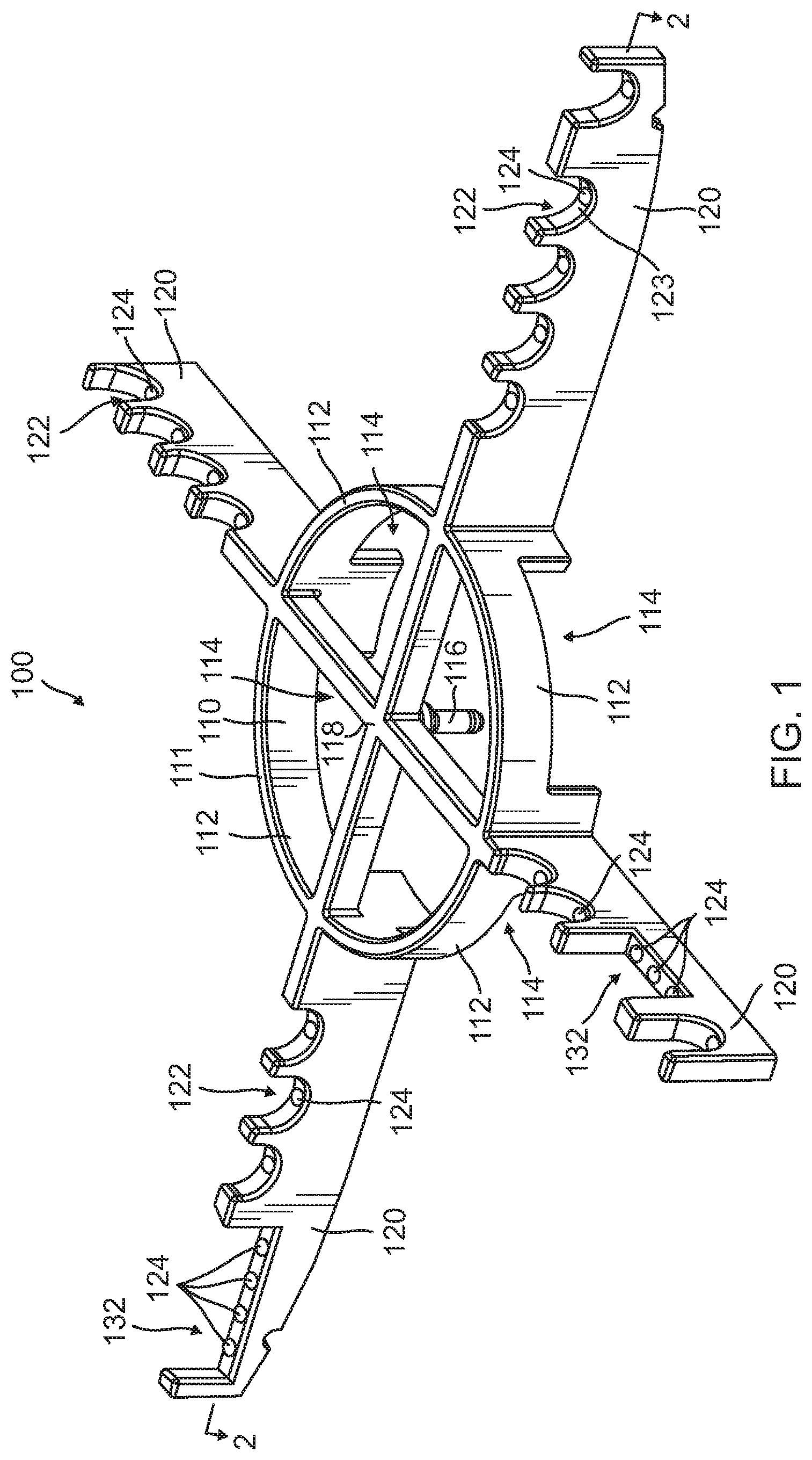 Patent US12616768 Figure 1 – Endoscope decontamination rack