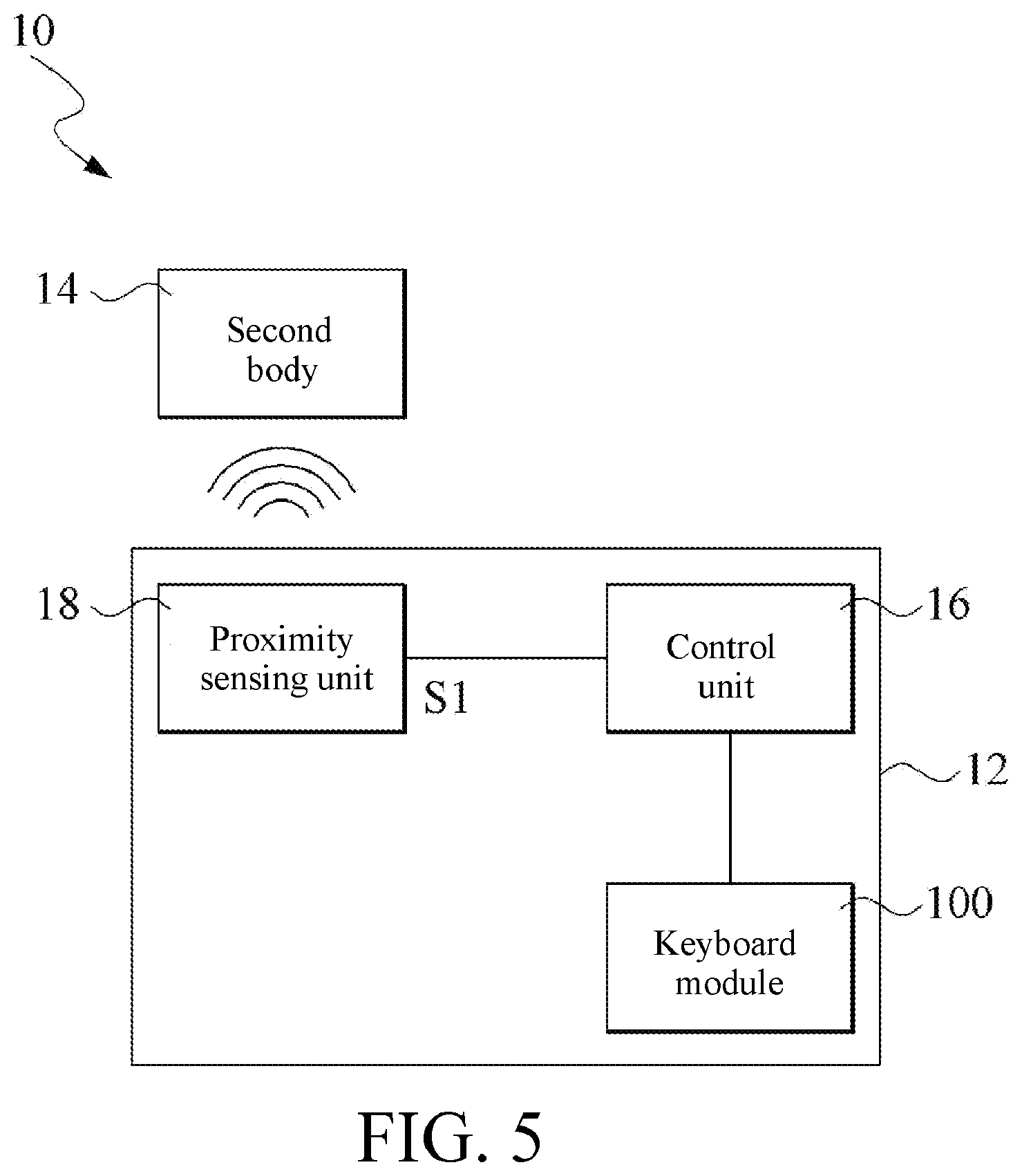 Patent US12616770 Figure 5 – Electronic device and keyboard module thereof