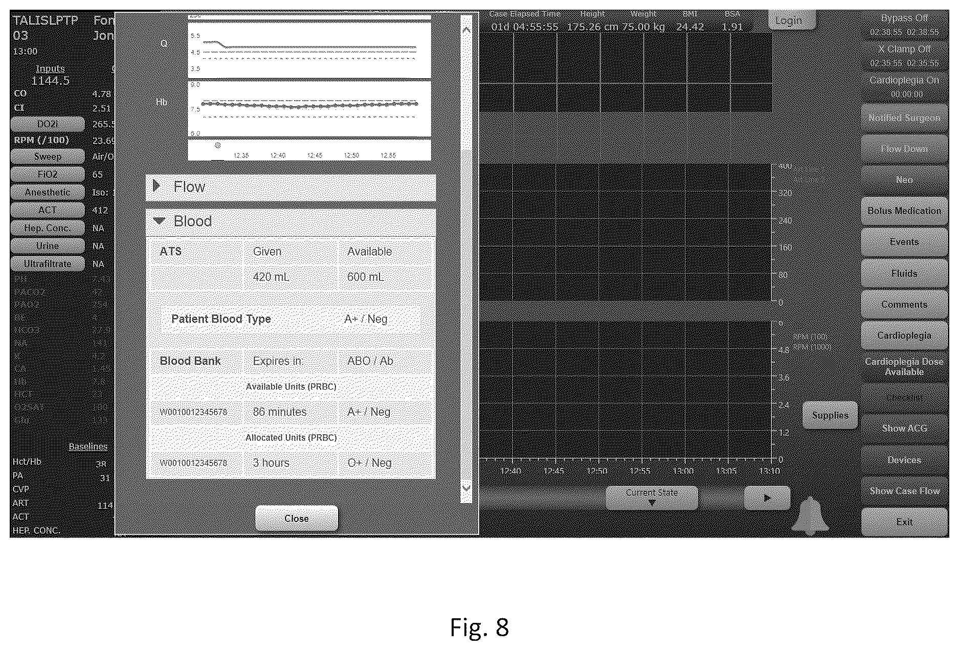 Patent US12616787 Figure 8 – Monitoring system for care protocols