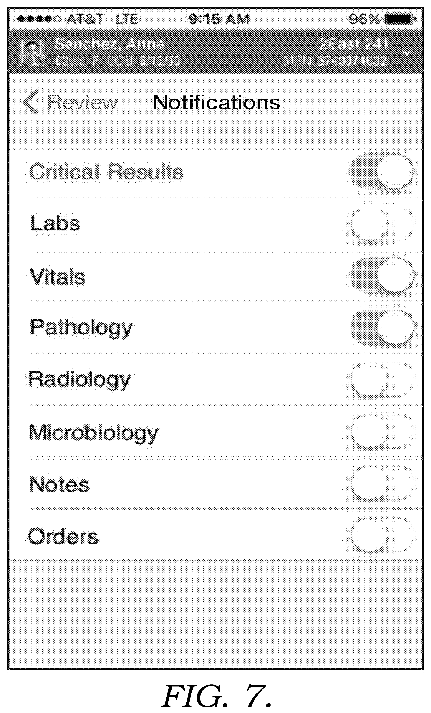 Patent US12616788 Figure 7 – Clinical notifications