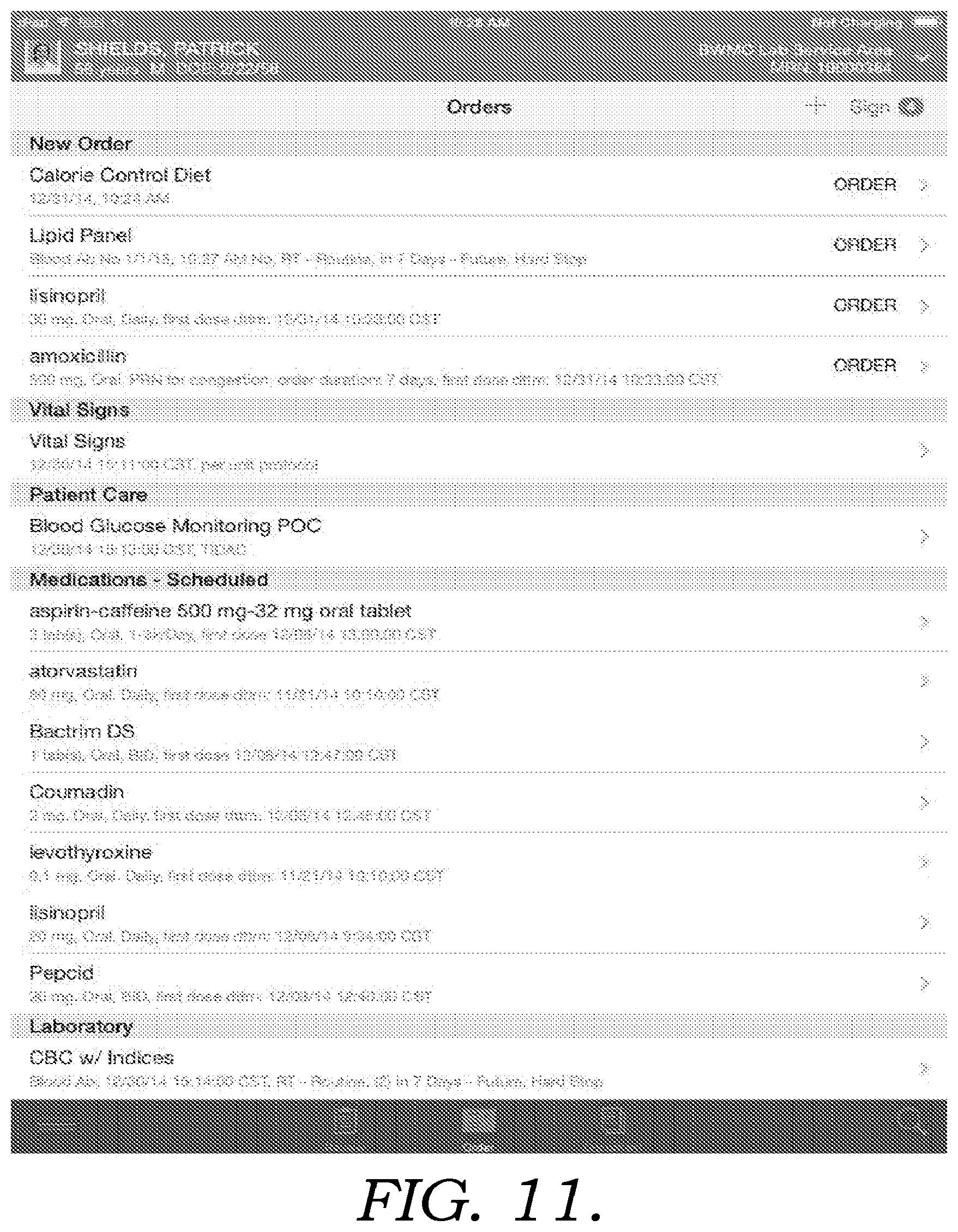 Patent US12616788 Figure 11 – Clinical notifications