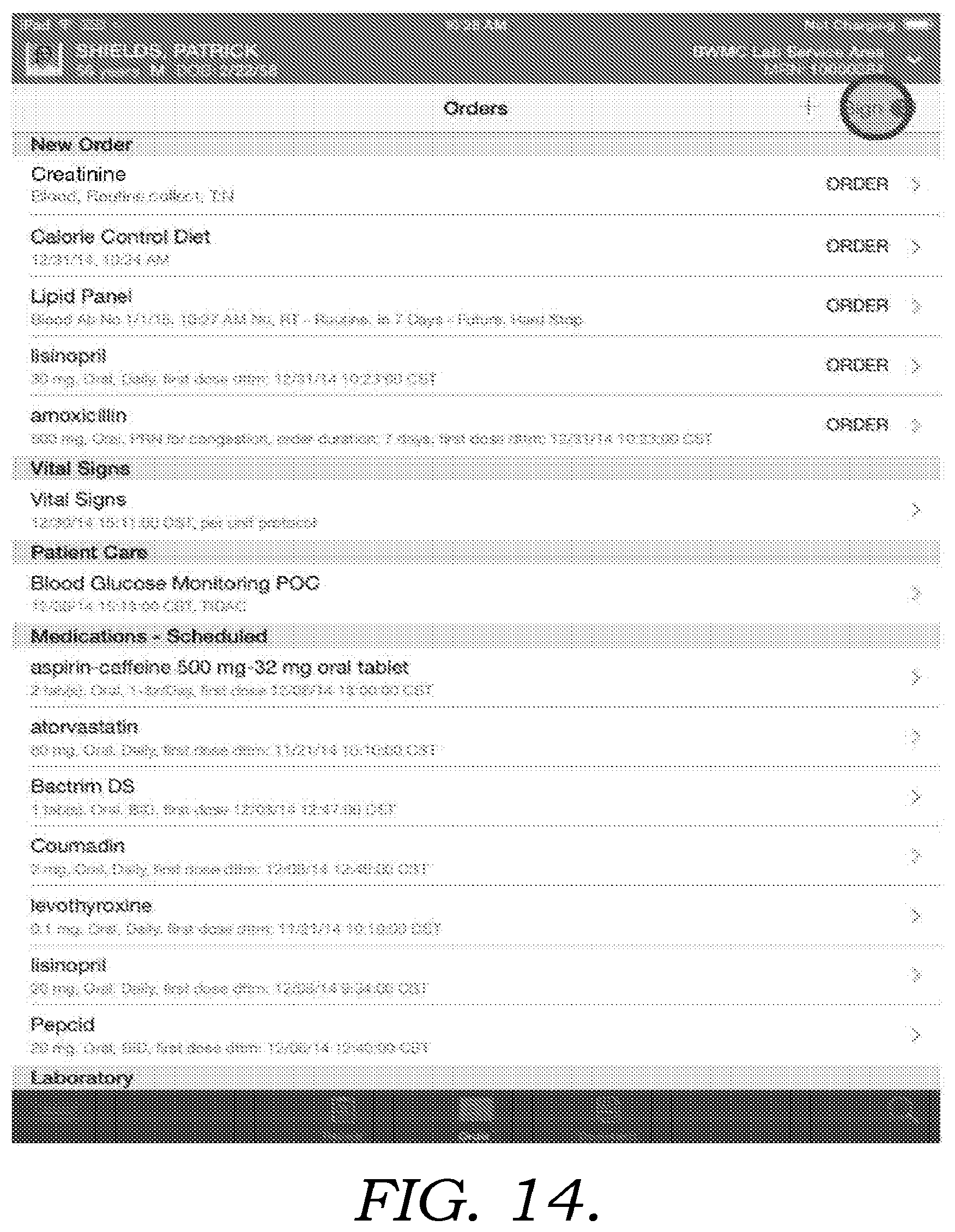 Patent US12616788 Figure 14 – Clinical notifications