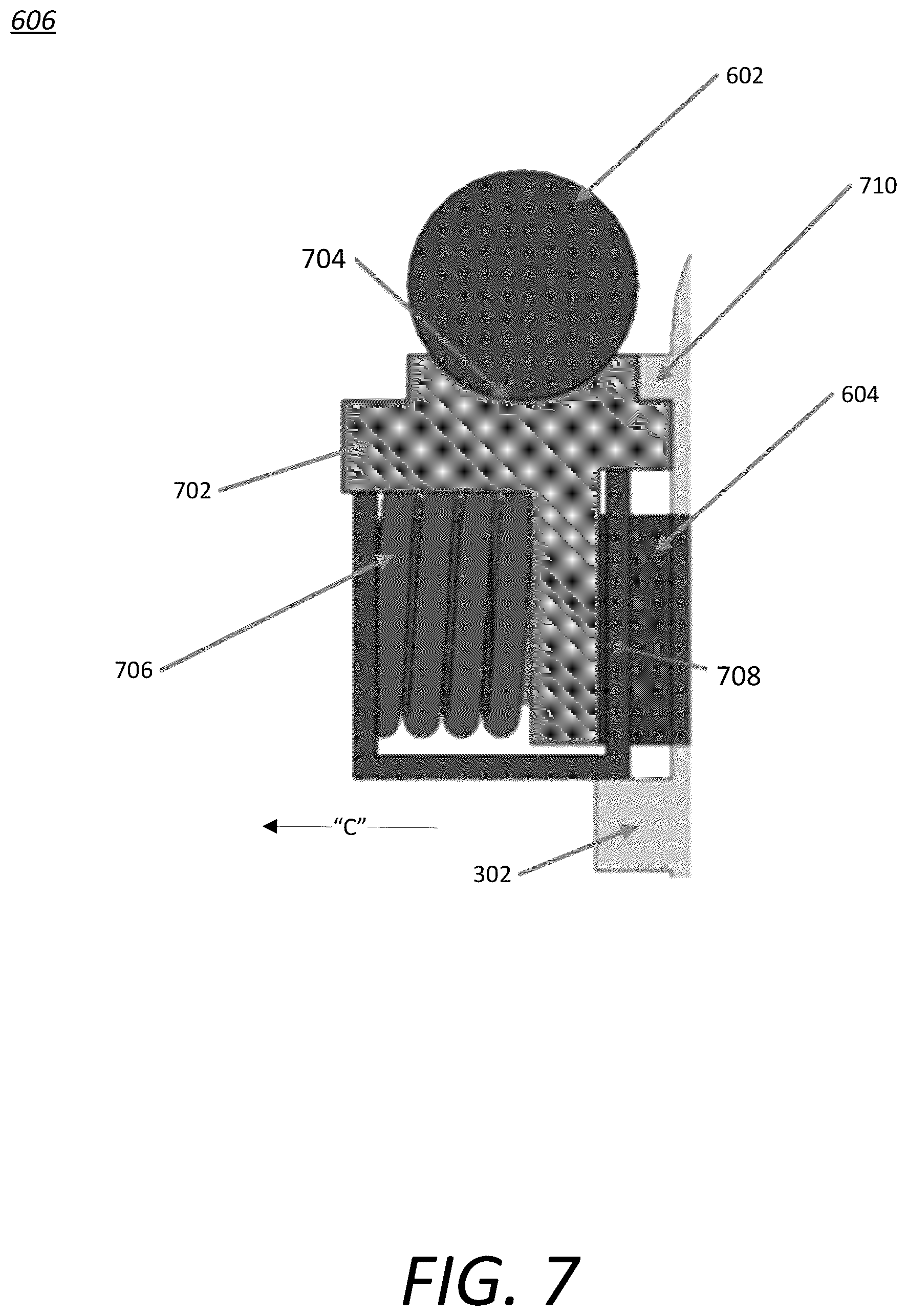Patent US12616790 Figure 7 – Pumping mechanism with wire-pulled plunger