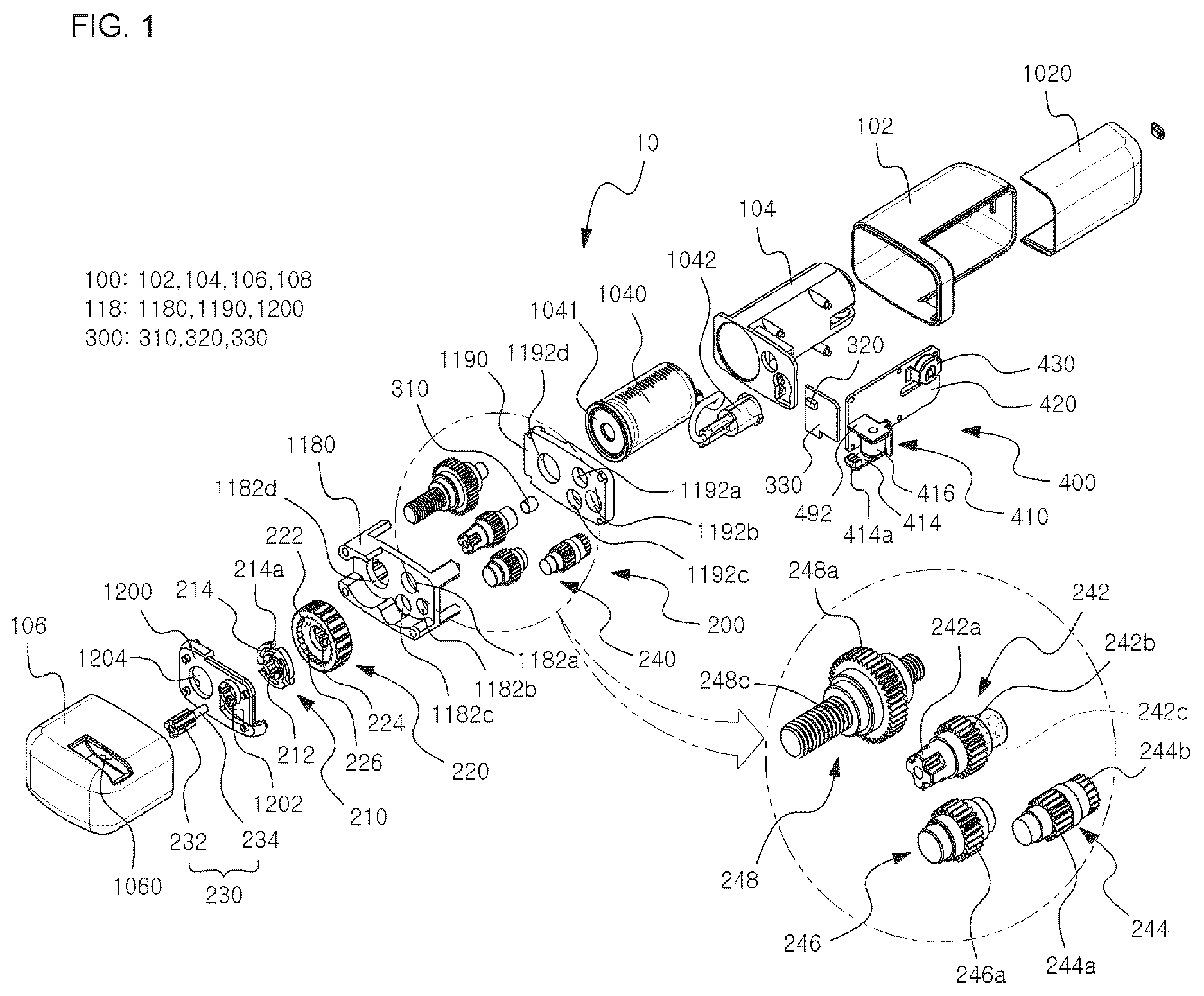 Patent US12616791 Figure 1 – Drug injection device