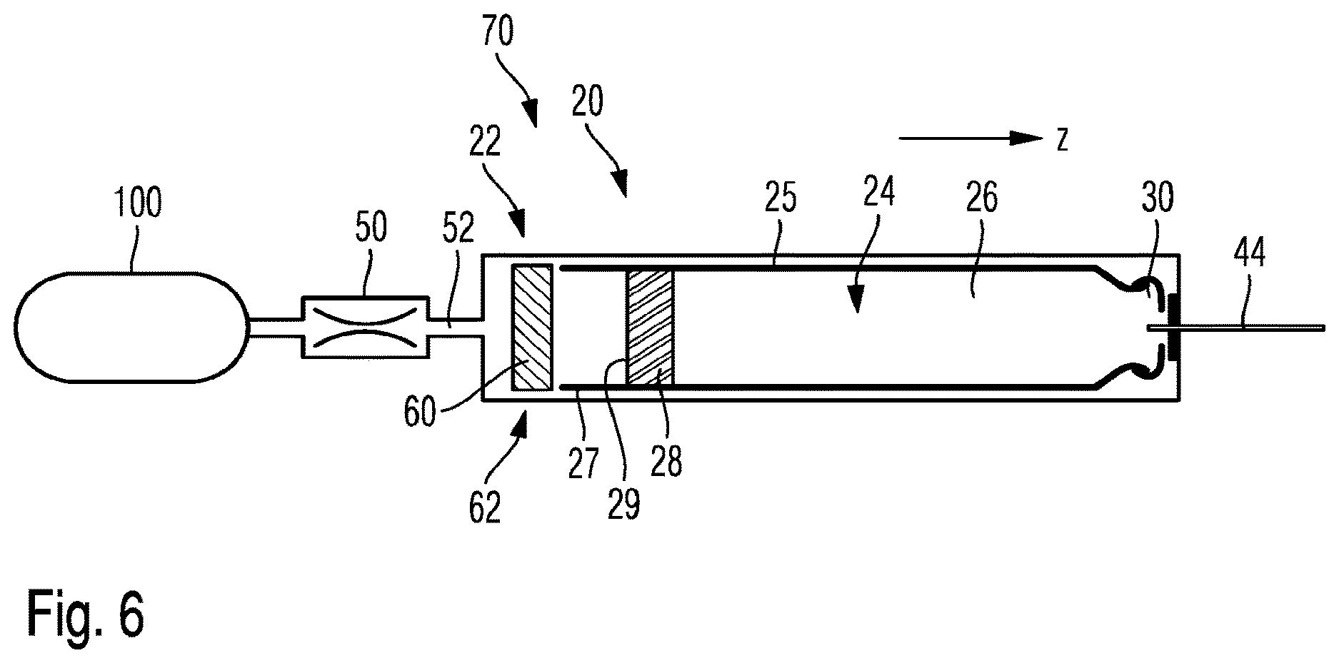 Patent US12616792 Figure 4 – Pressure container for driving a medical device