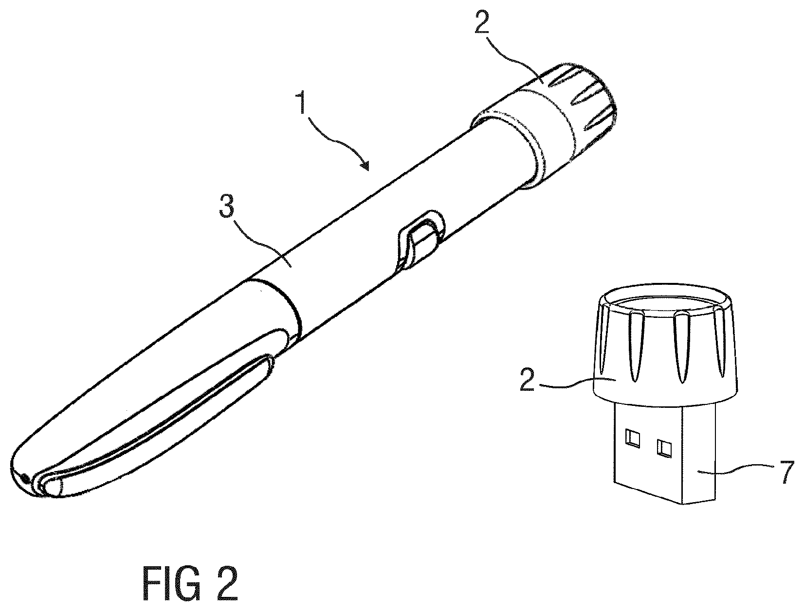 Patent US12616793 Figure 2 – Electronic module and drug delivery device