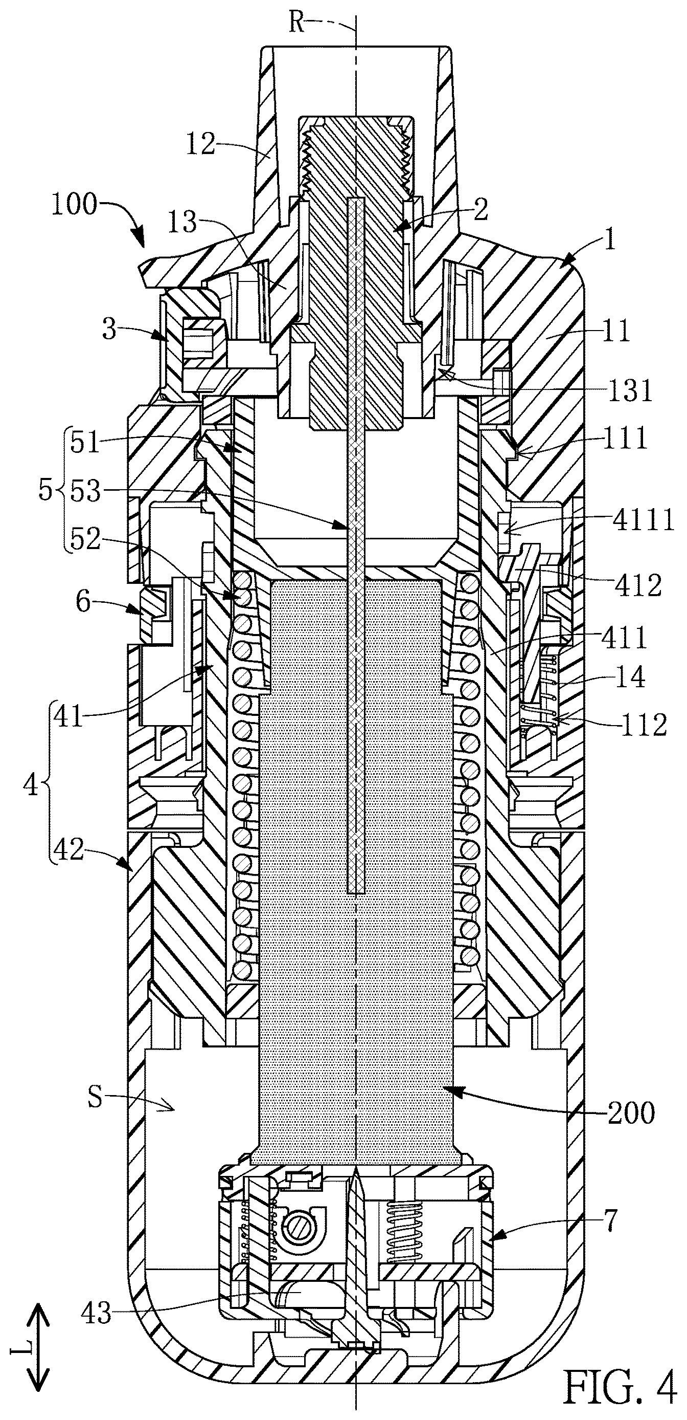 Patent US12616804 Figure 4 – Nebulizer