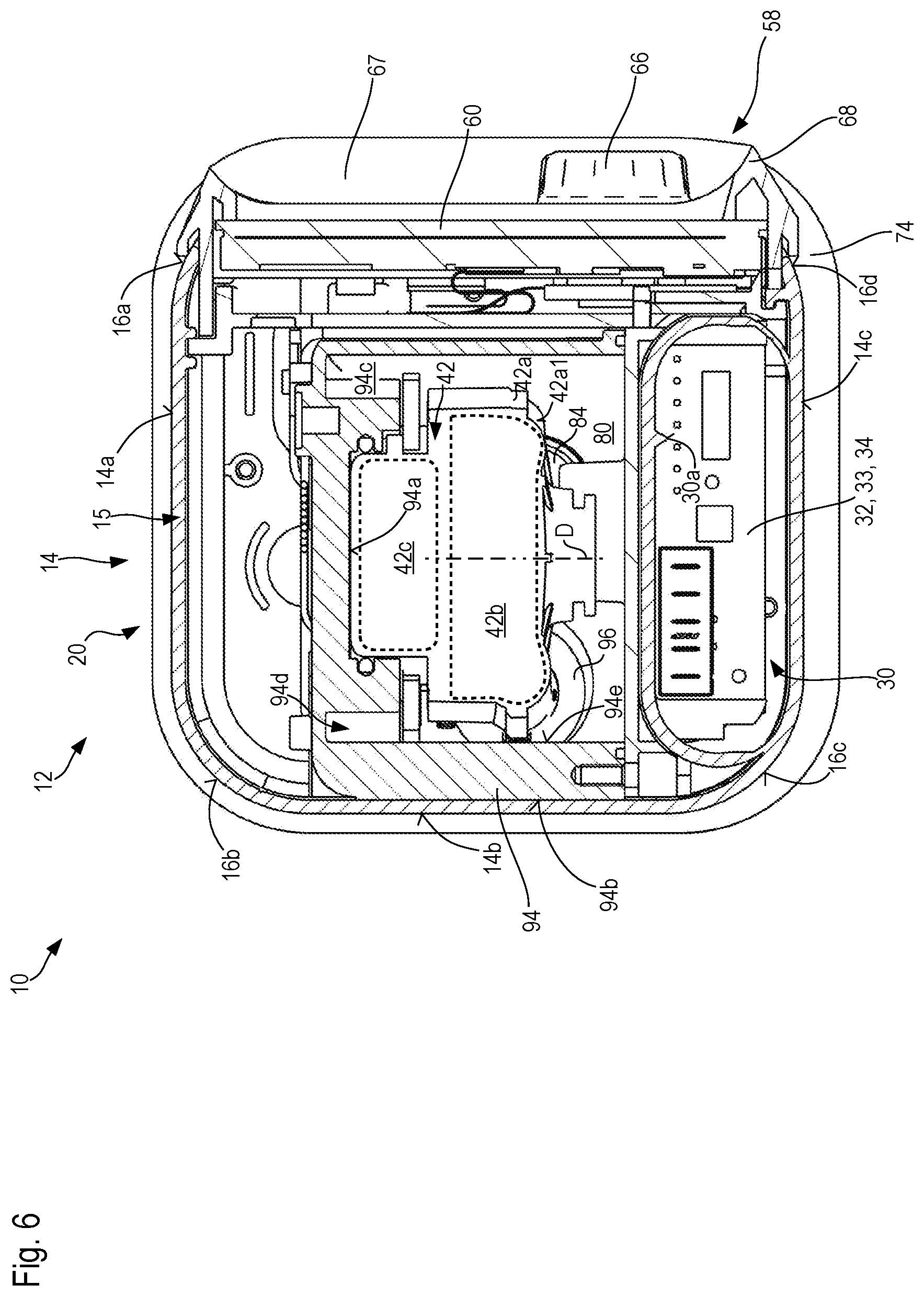 Patent US12616811 Figure 5 – Emergency ventilator with a fan which is cooled in a conductive and convective manner