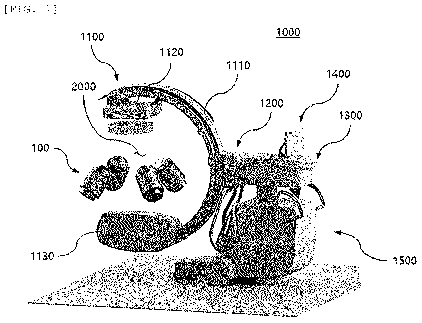 Patent US12616818 Figure 1 – Magnetic actuation system compatible with C-arm