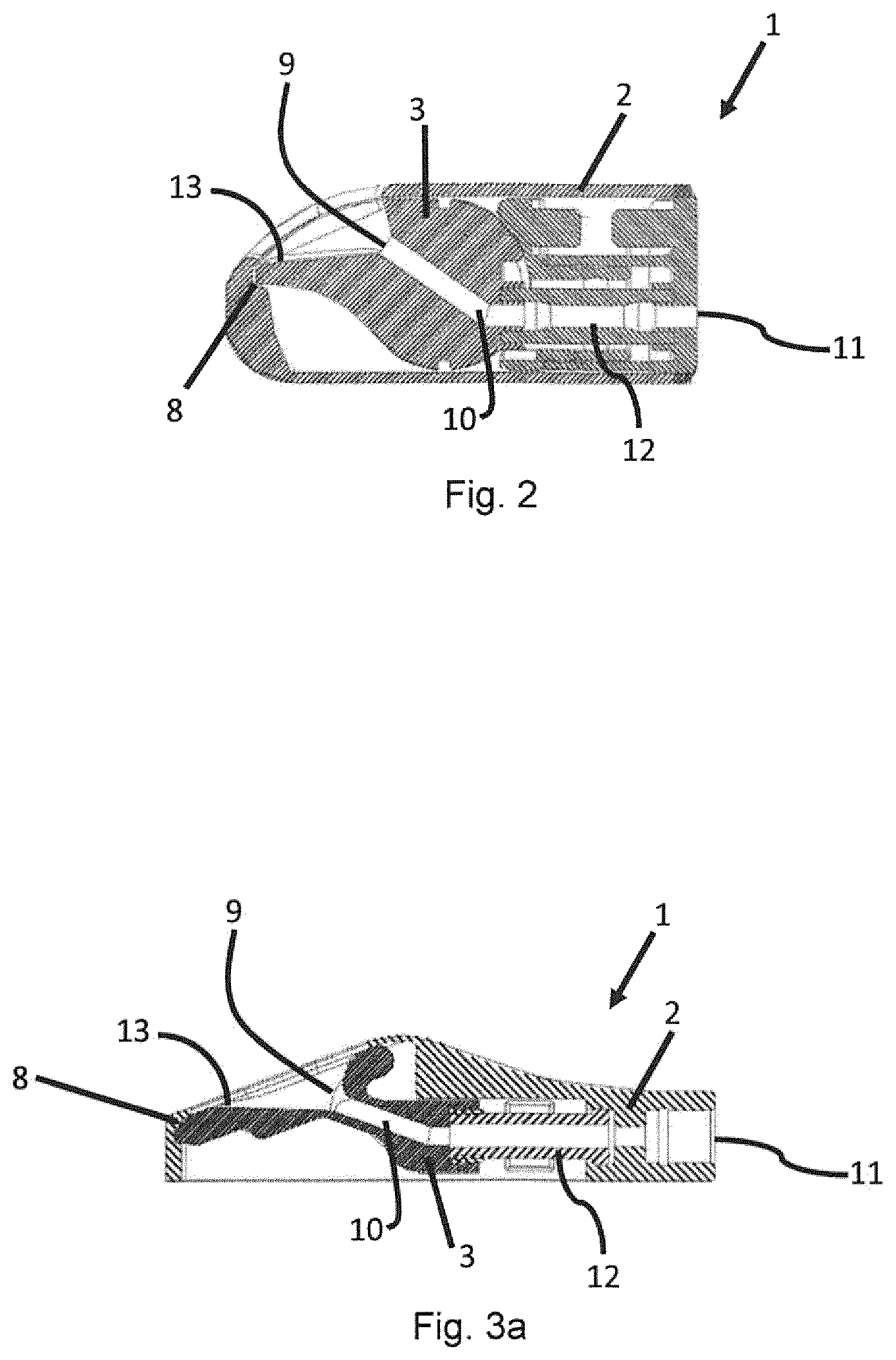 Patent US12616825 Figure 2 – Implantable access device for accessing the vascular system of a human or animal body, particularly subcutaneously implantable access port