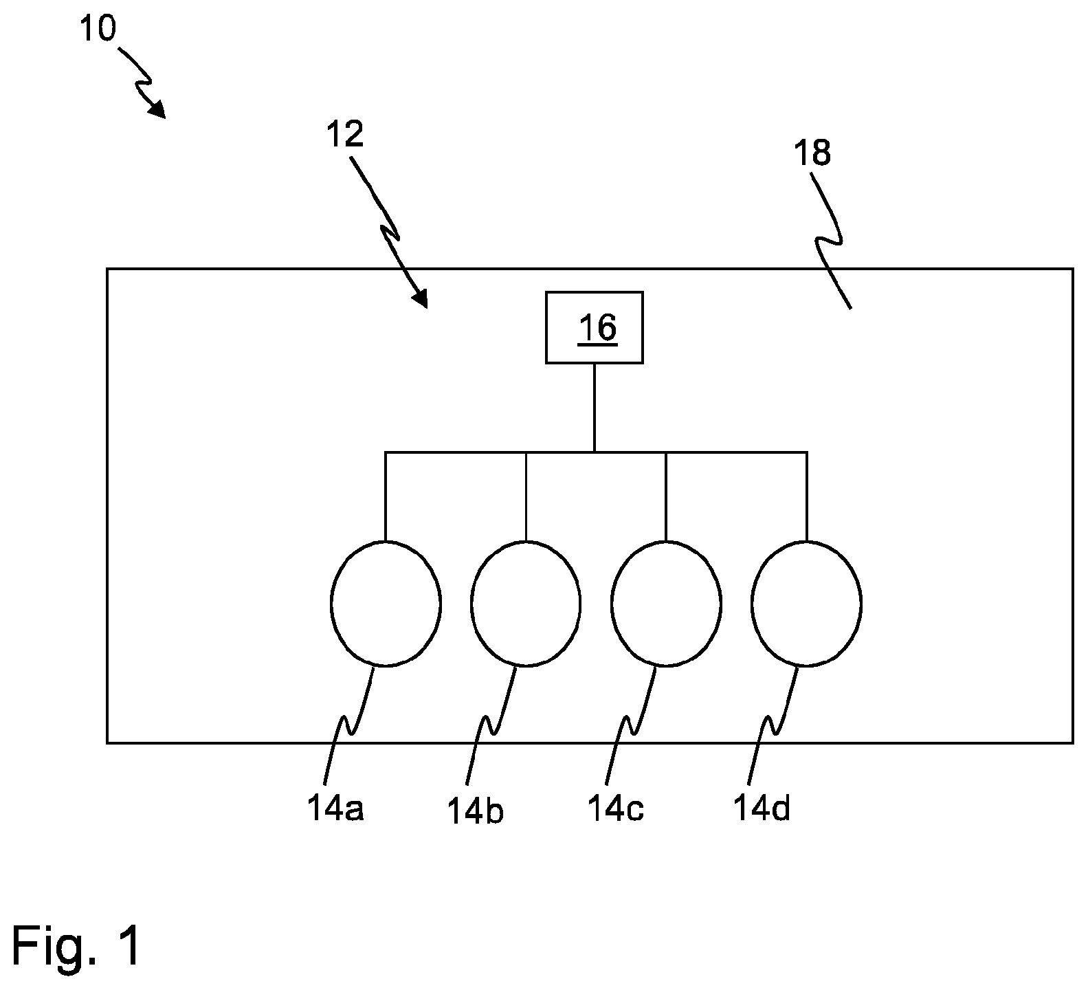 Patent US12616833 Figure 1 – Medical treatment device and method for stimulating neurons of a patent to suppress a pathologically synchronous activity thereof