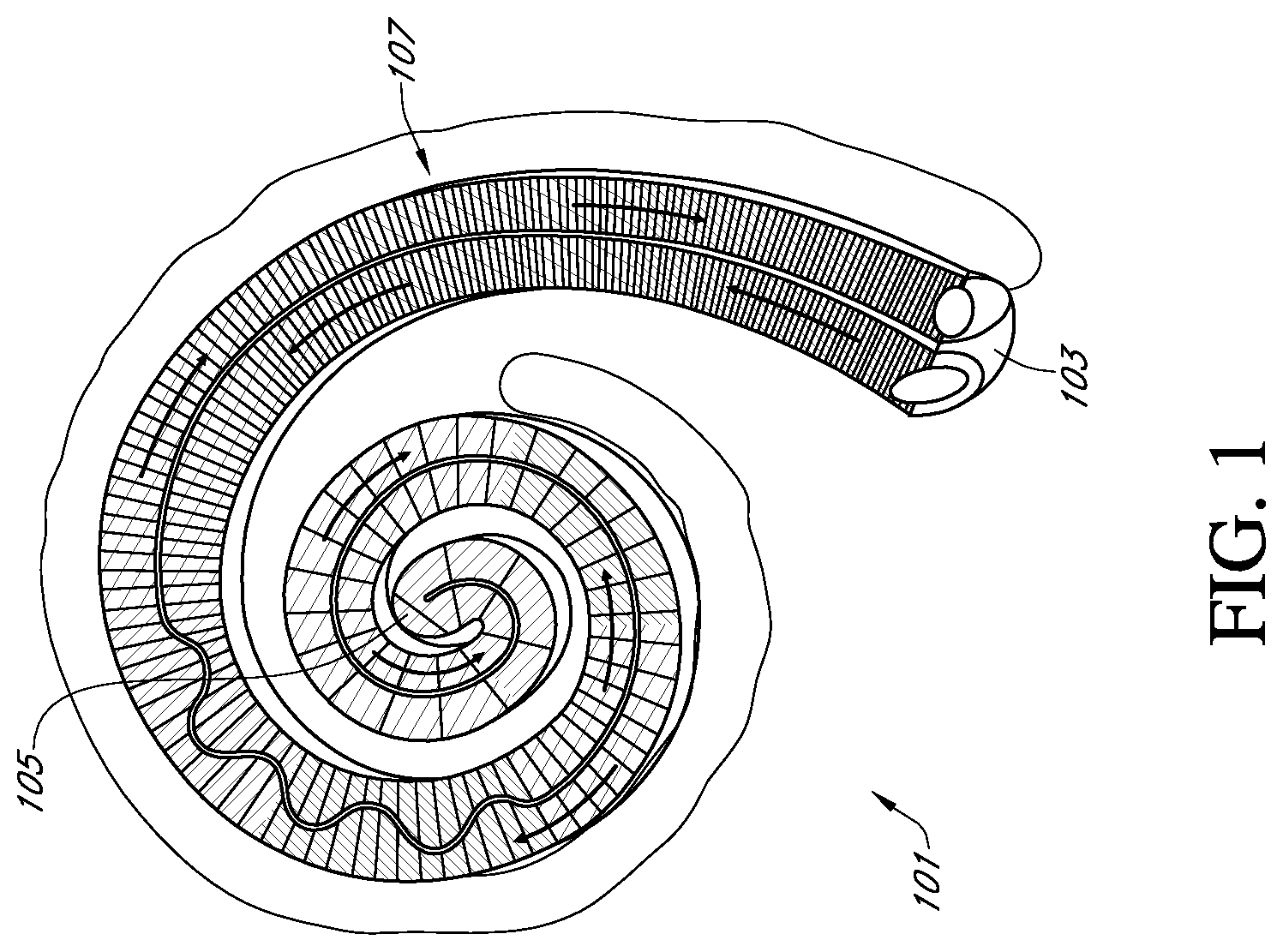 Patent US12616837 Figure 1 – Methods and apparatuses for extracochlear stimulation