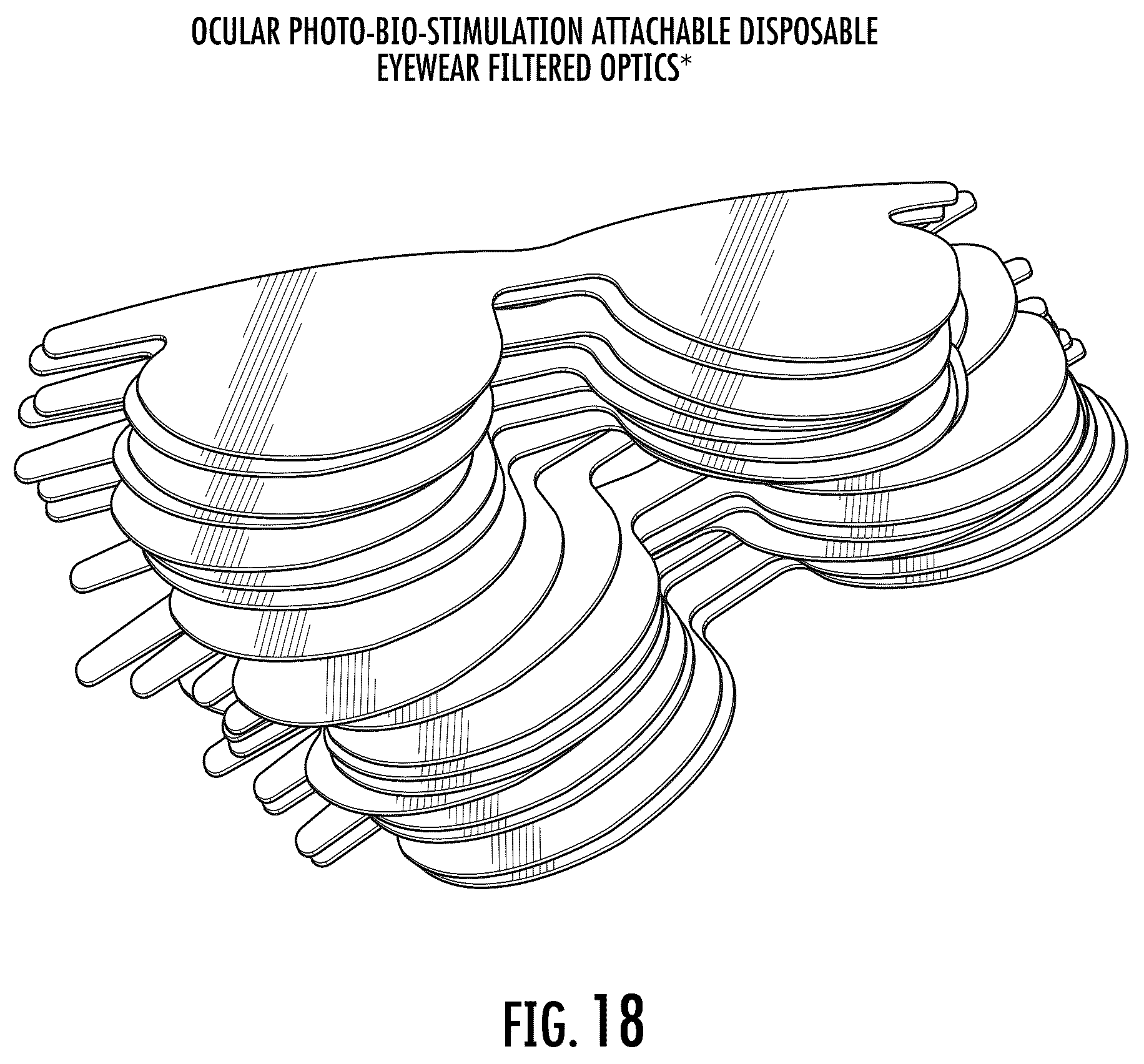 Patent US12616849 Figure 18 – Sunglass lens and sunglass optics for ocular photo-bio-stimulation