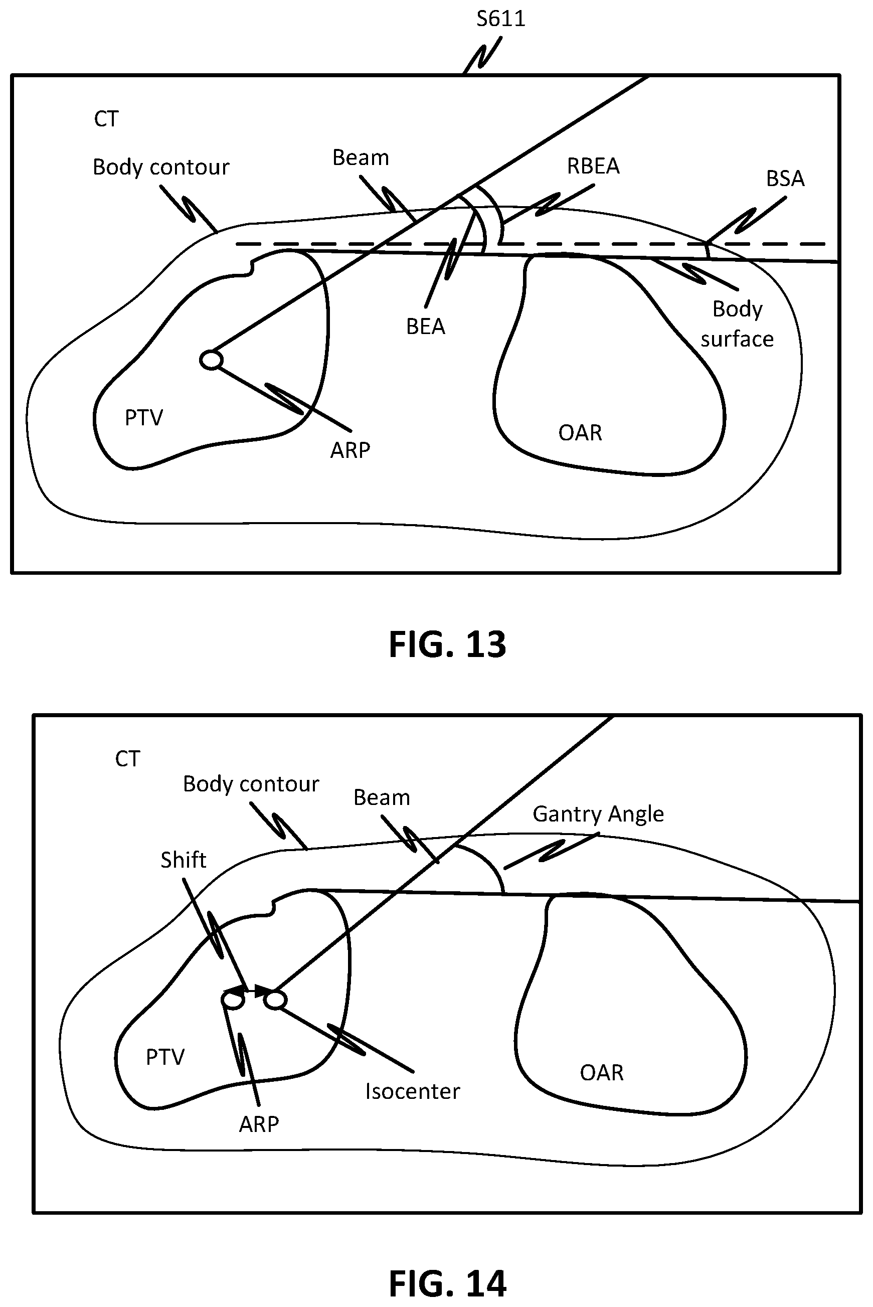 Patent US12616851 Figure 12 – Two-step beam geometry optimization and beam entry angles without isocenter