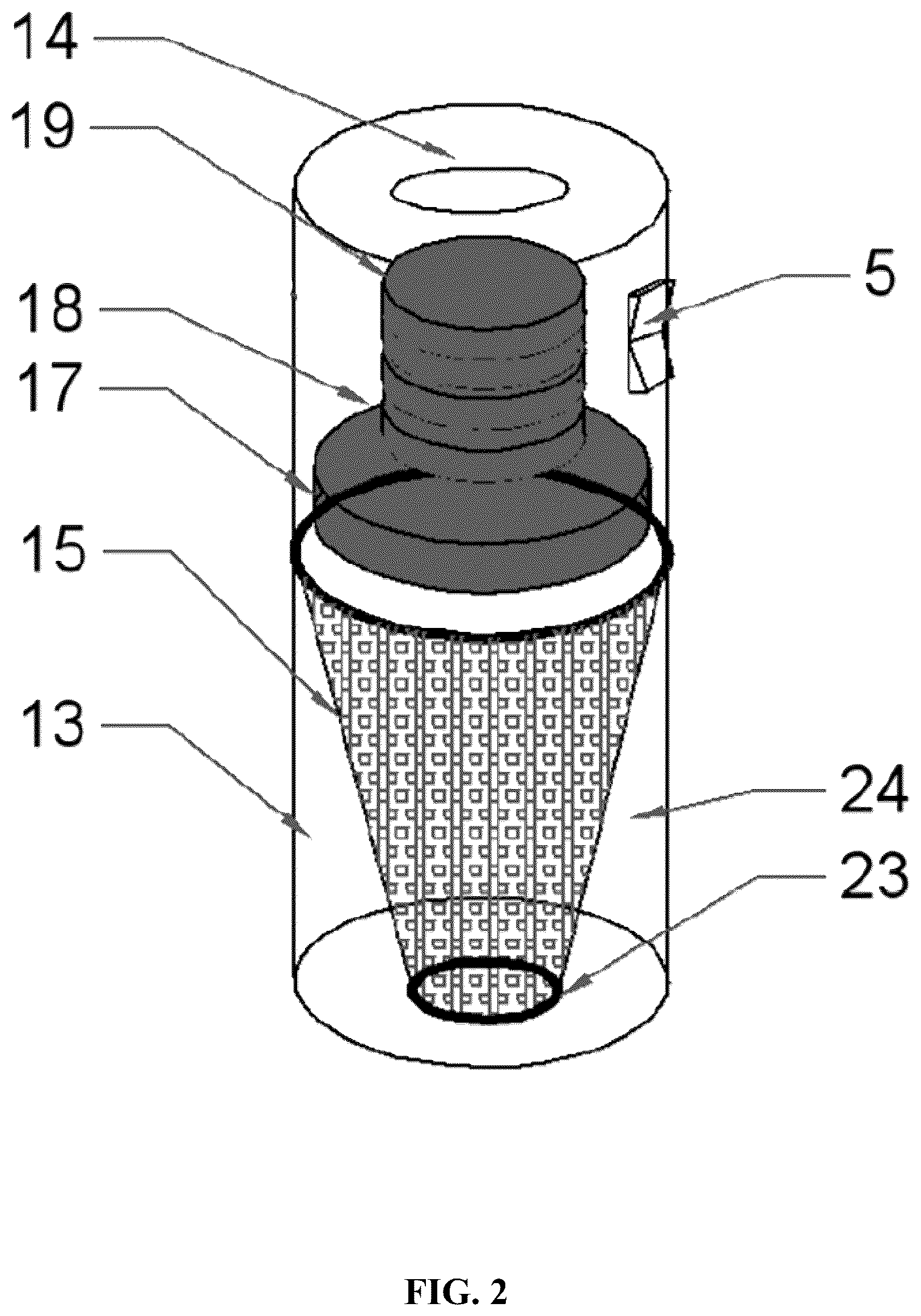 Patent US12616855 Figure 2 – Device for personal protection and insulation against pollutants and microorganisms and filtering group for devices for protection and insulation