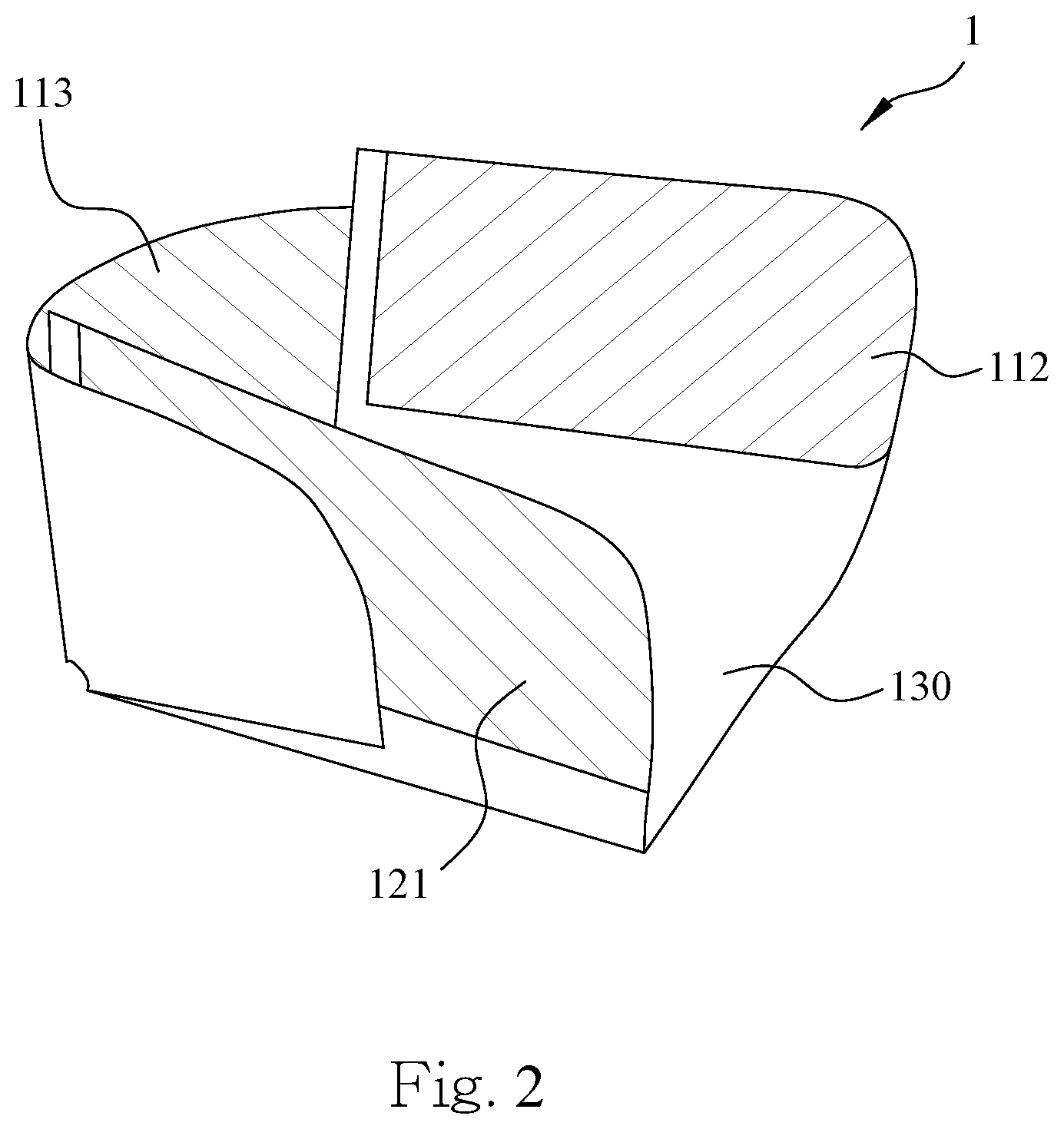 Patent US12616858 Figure 2 – Nasal mask