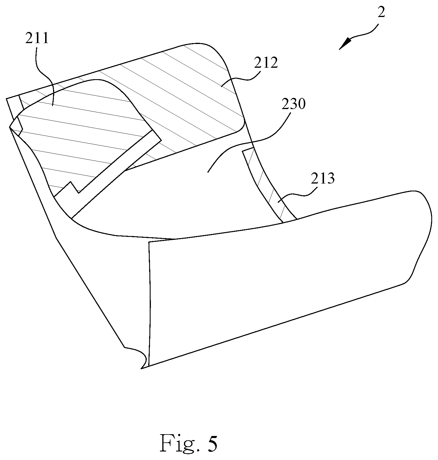 Patent US12616858 Figure 5 – Nasal mask