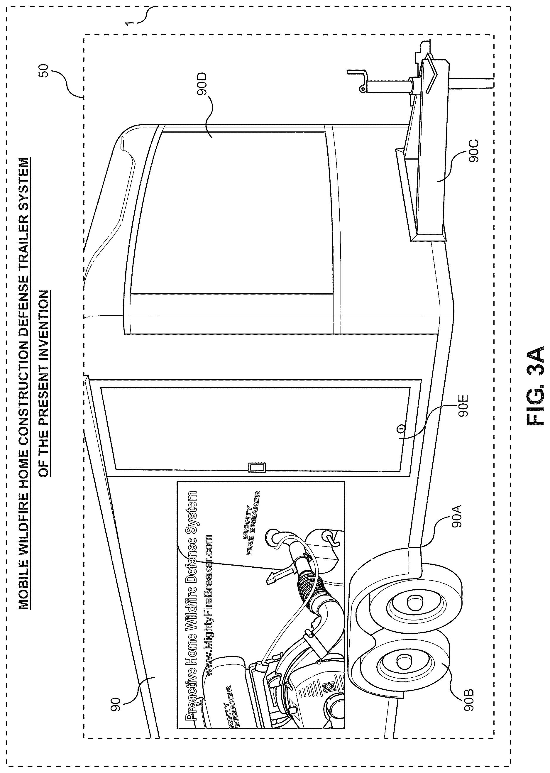 Patent US12616859 Figure 8 – Method of and system for defending home building projects from wildfire during and after construction on property located within a wildfire urban interface (WUI) region