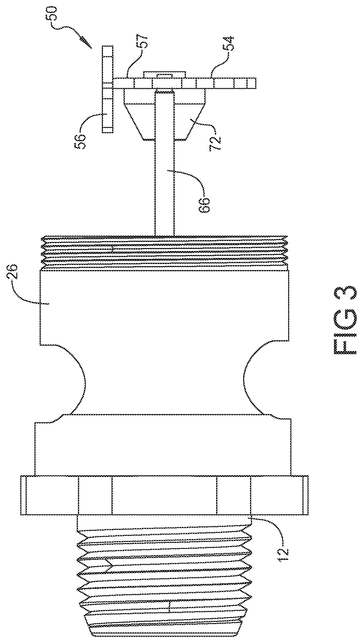 Patent US12616860 Figure 3 – Concealed horizontal sidewall sprinkler