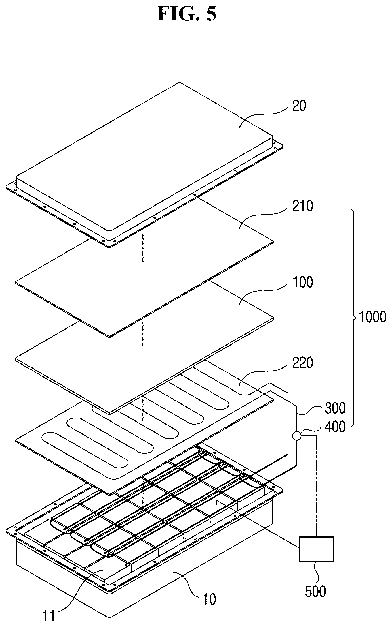 Patent US12616863 Figure 5 – Lithium ion battery fire suppressant containing extinguishing powder mixed with organic binder and lithium ion battery fire suppression sheet comprising the same
