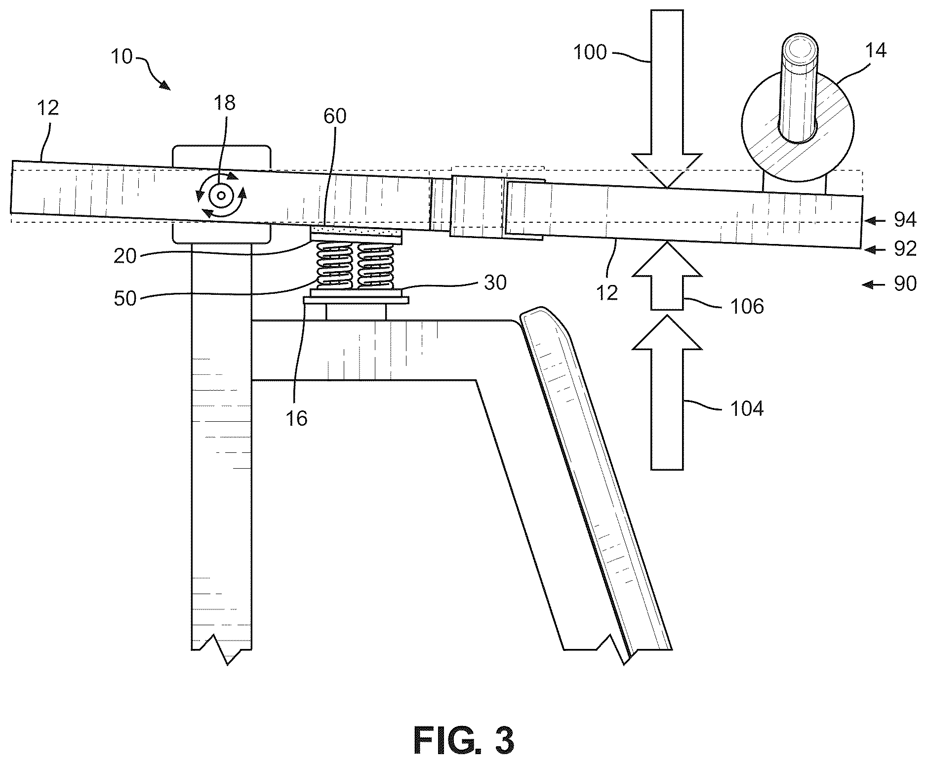 Patent US12616864 Figure 3 – Force assistance system for an exercise machine