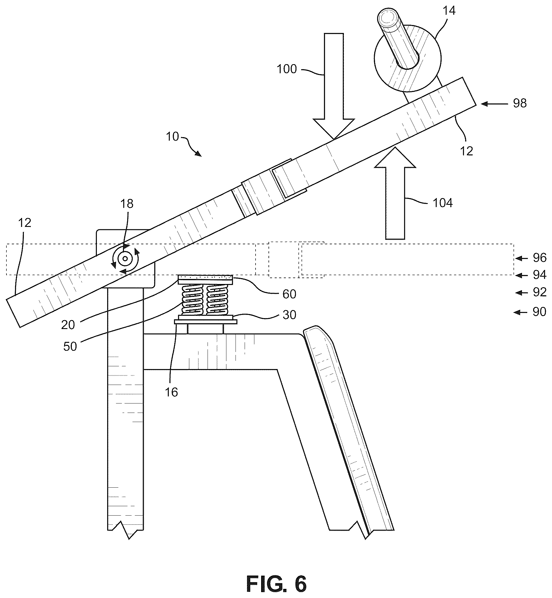 Patent US12616864 Figure 6 – Force assistance system for an exercise machine