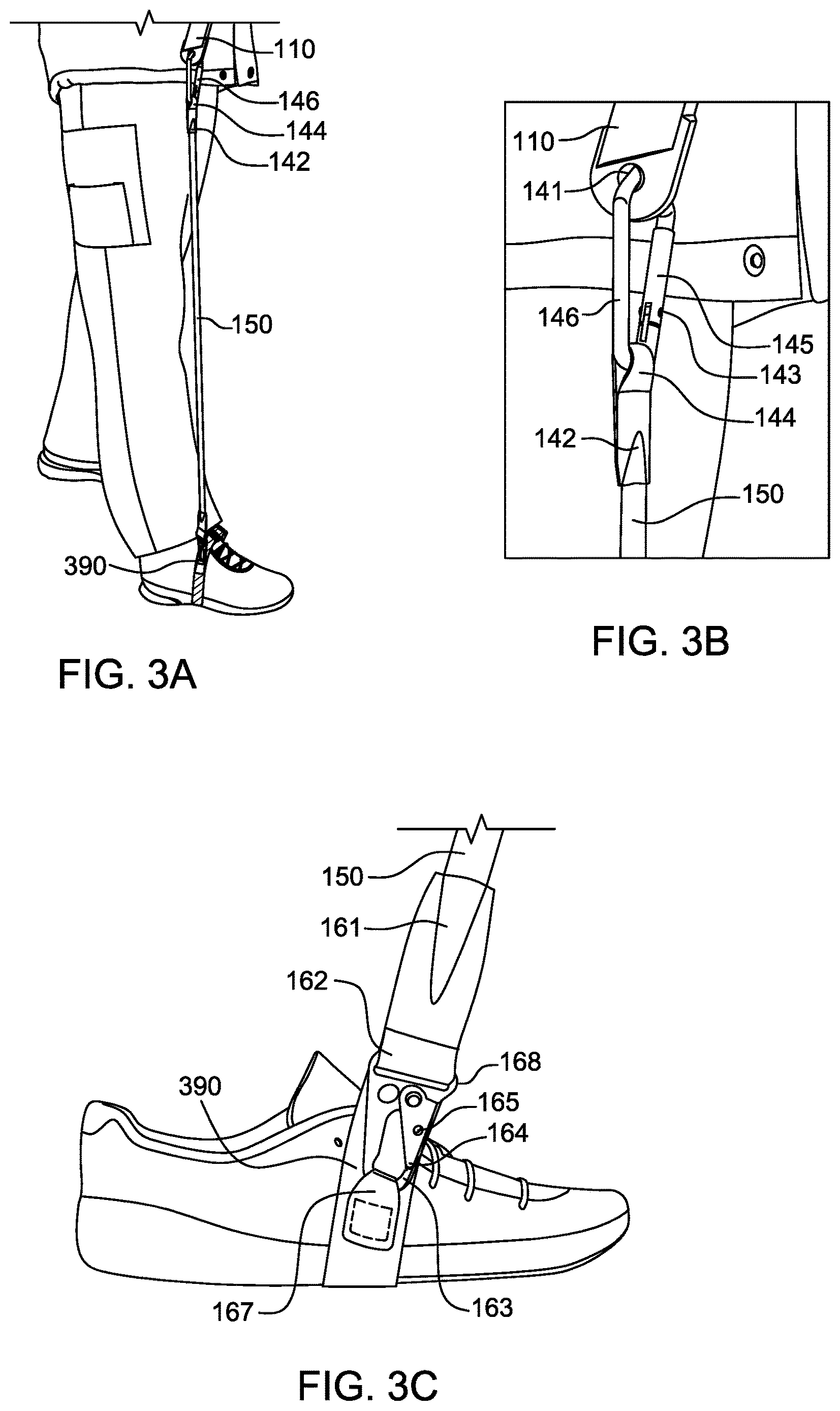 Patent US12616865 Figure 4 – Variable resistance walking device with dedicated foot anchor and ergonomic network interface handle
