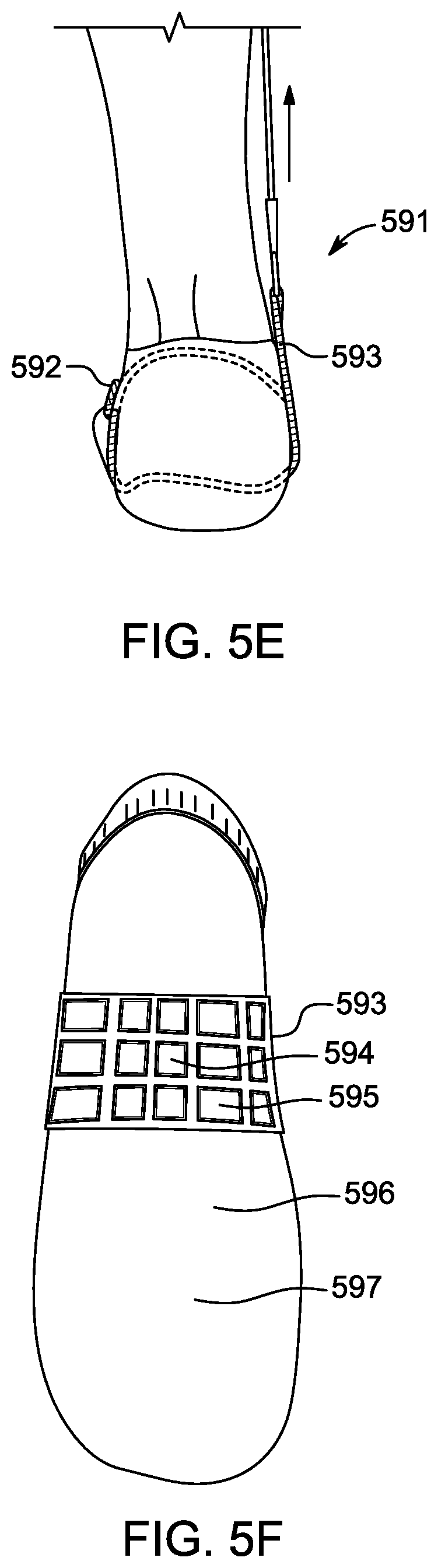 Patent US12616865 Figure 8 – Variable resistance walking device with dedicated foot anchor and ergonomic network interface handle