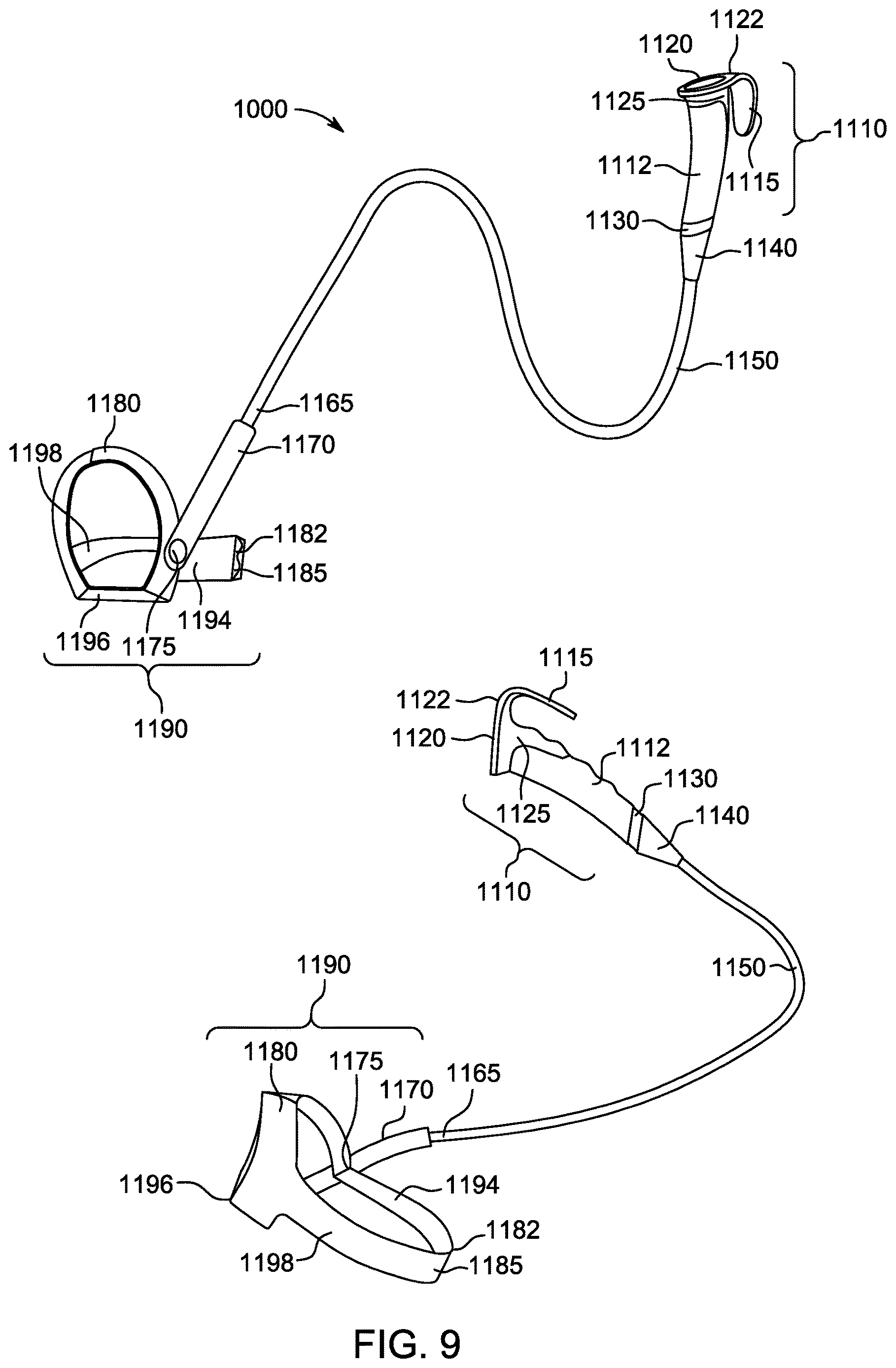 Patent US12616865 Figure 12 – Variable resistance walking device with dedicated foot anchor and ergonomic network interface handle