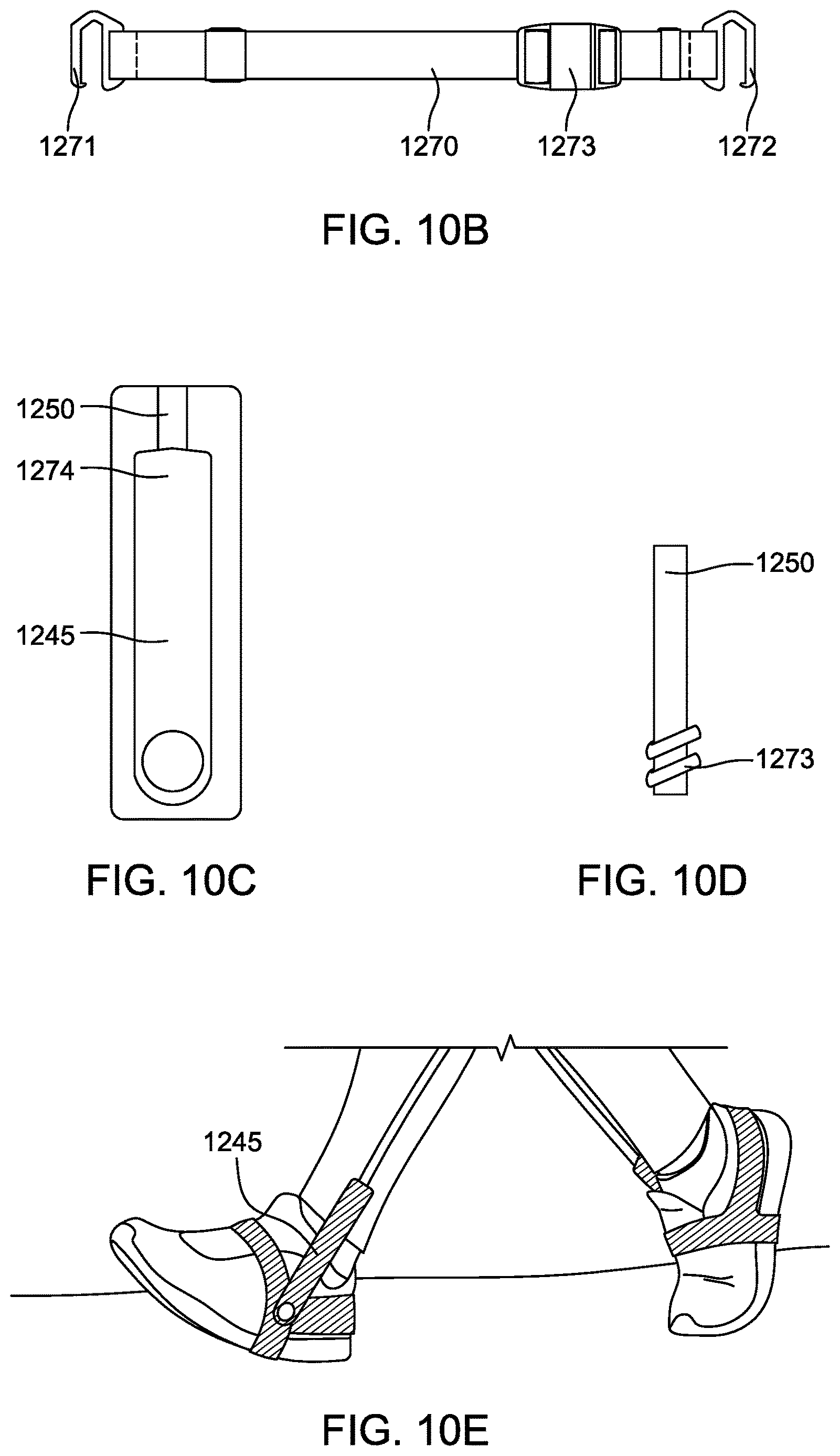 Patent US12616865 Figure 14 – Variable resistance walking device with dedicated foot anchor and ergonomic network interface handle