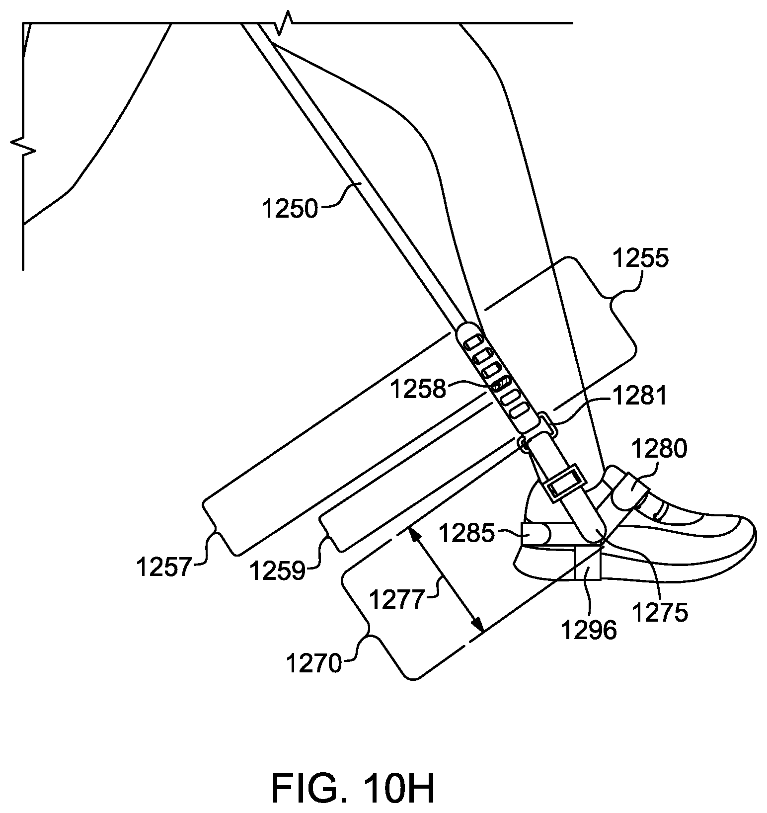 Patent US12616865 Figure 17 – Variable resistance walking device with dedicated foot anchor and ergonomic network interface handle