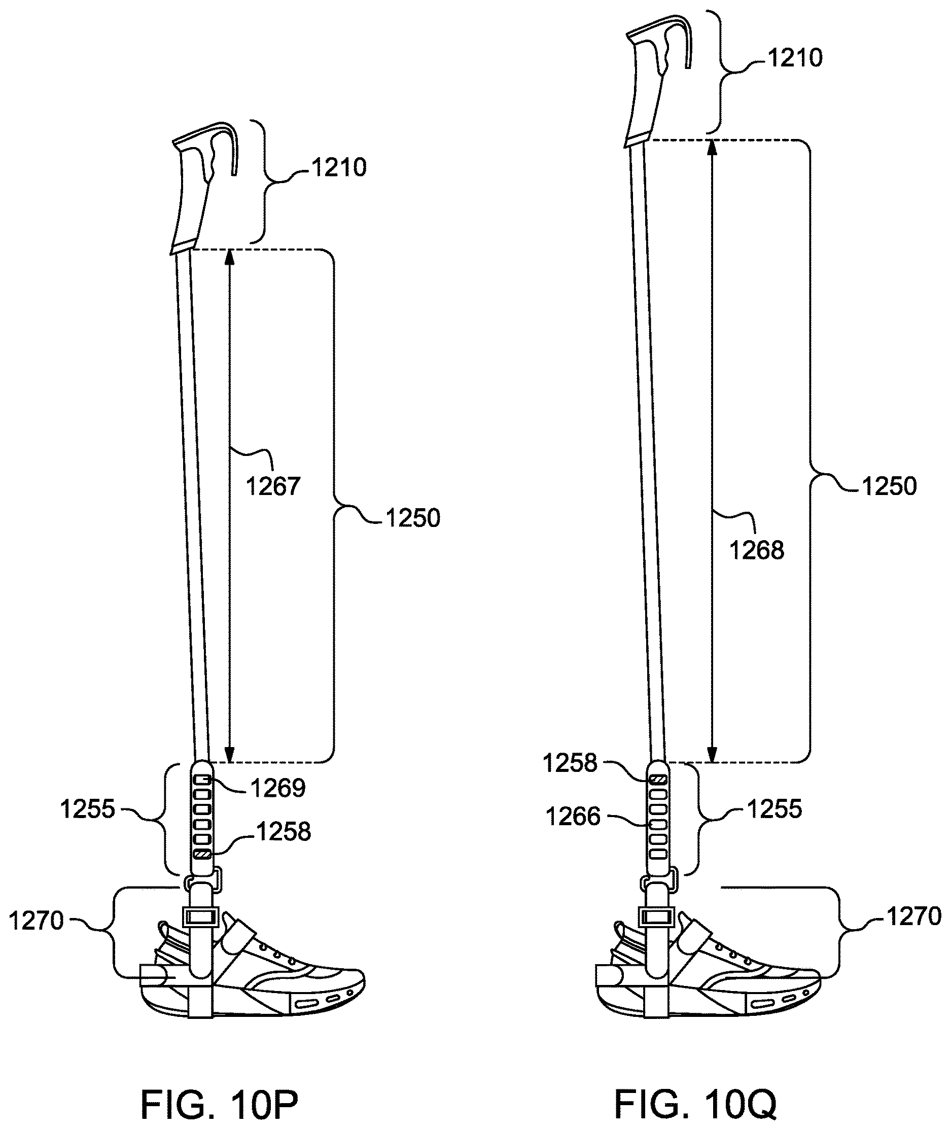 Patent US12616865 Figure 20 – Variable resistance walking device with dedicated foot anchor and ergonomic network interface handle