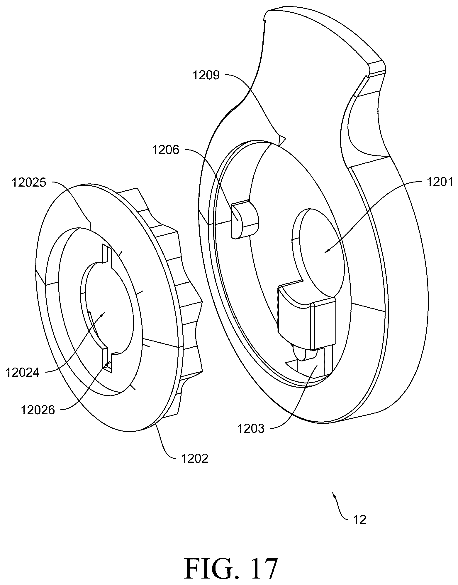 Patent US12616867 Figure 11 – Dumbbell and dumbbell assembly