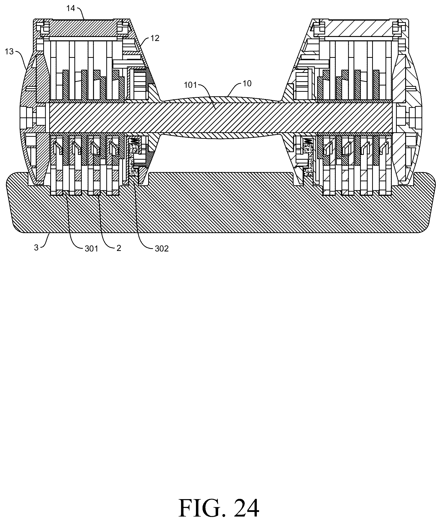 Patent US12616867 Figure 17 – Dumbbell and dumbbell assembly