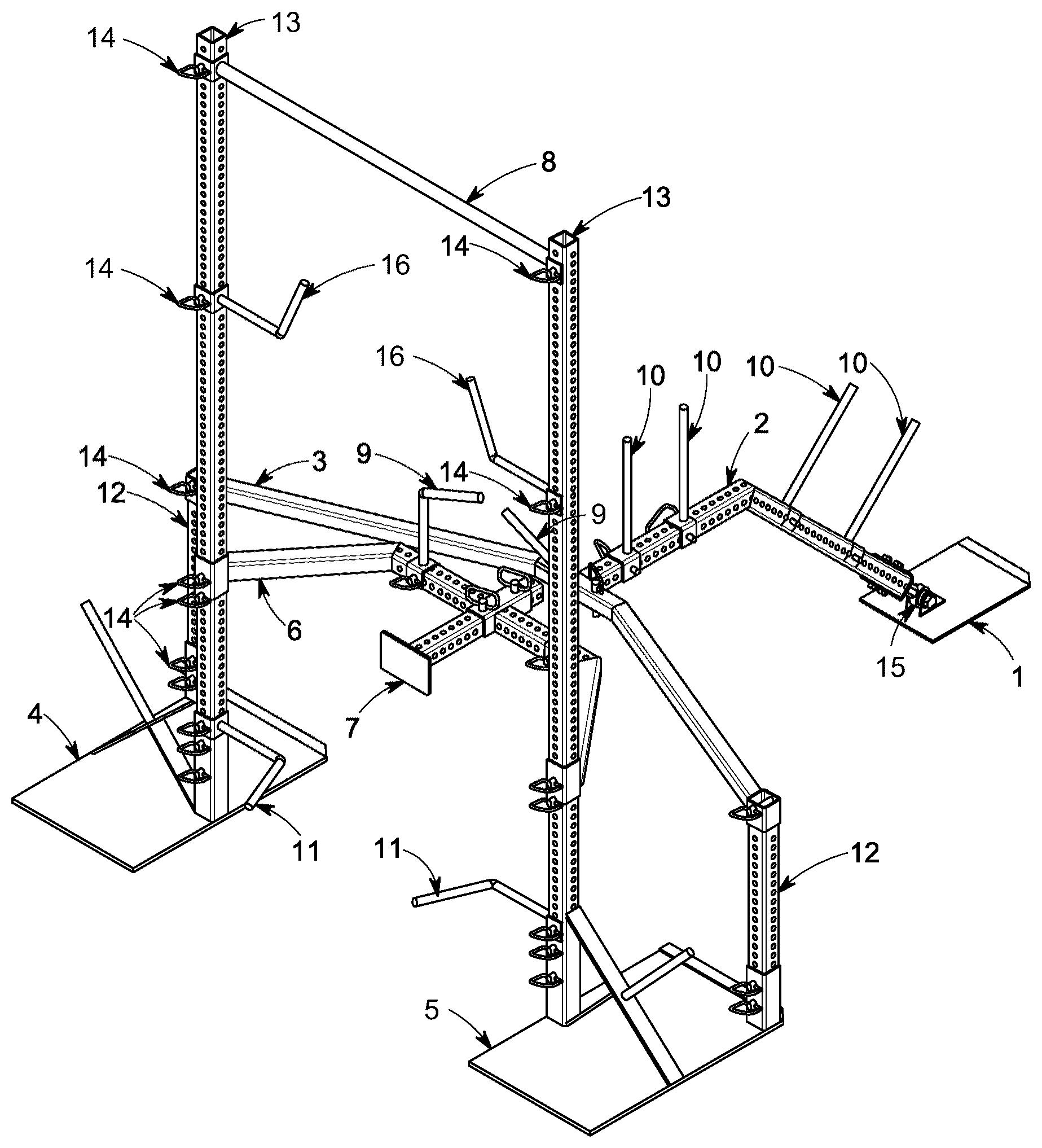 Patent US12616869 Figure 1 – Weightlifting and strength training exercise equipment