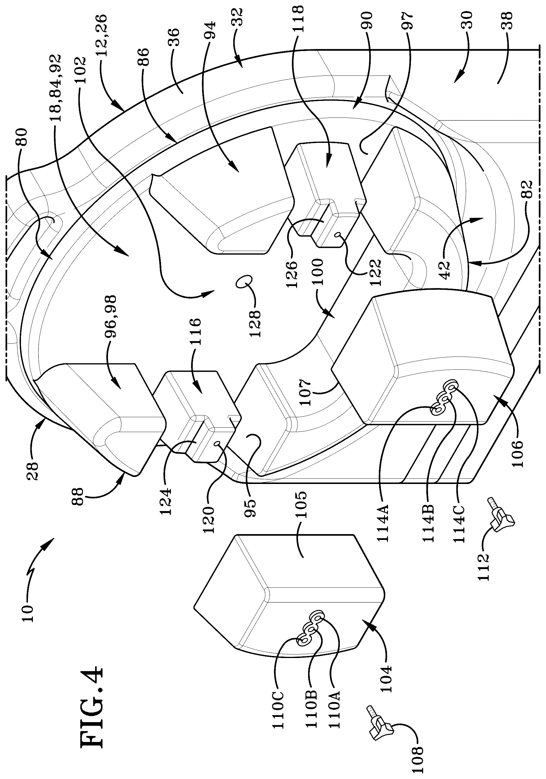 Patent US12616870 Figure 4 – Method of performing a plank style exercise and device for use therewith